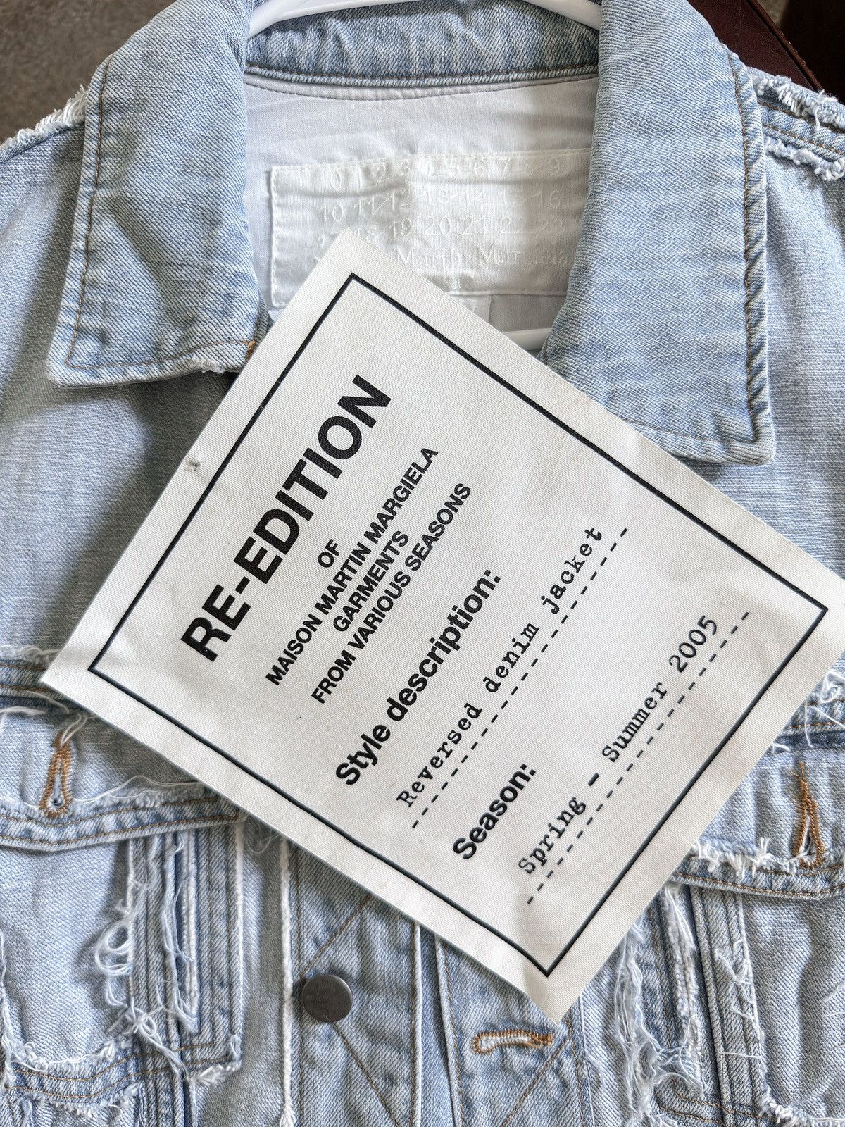 H&M × Maison Margiela H&M x Margiela Reconstructed Denim Jacket SS  
