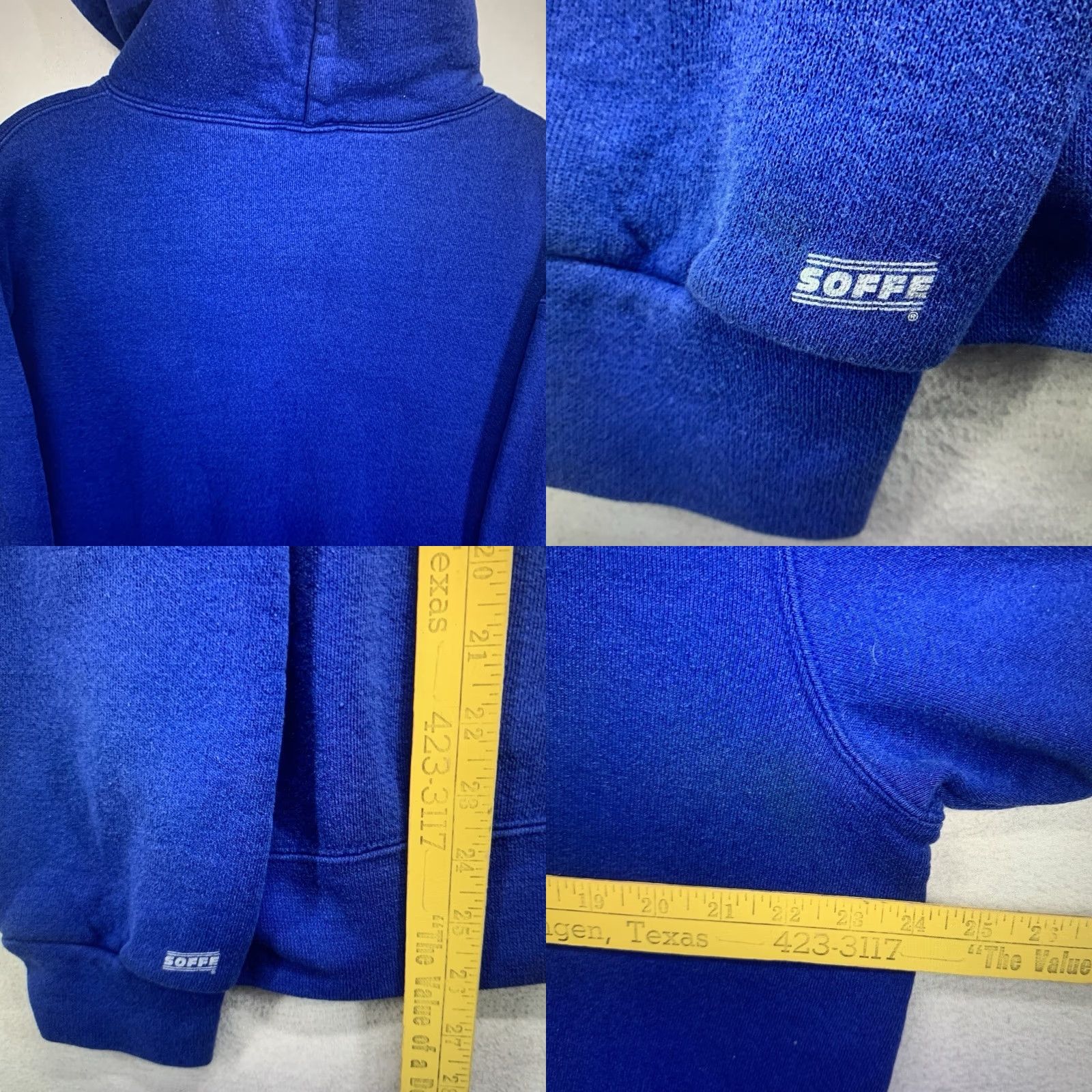 Soffe VINTAGE Soffe Hoodie Unisex Adults L Navy Blue Fort Myers Beach Florida 90s Graphic Print Hooded Pullover Casual Walking Size US L / EU 52-54 / 3 - 9 Thumbnail
