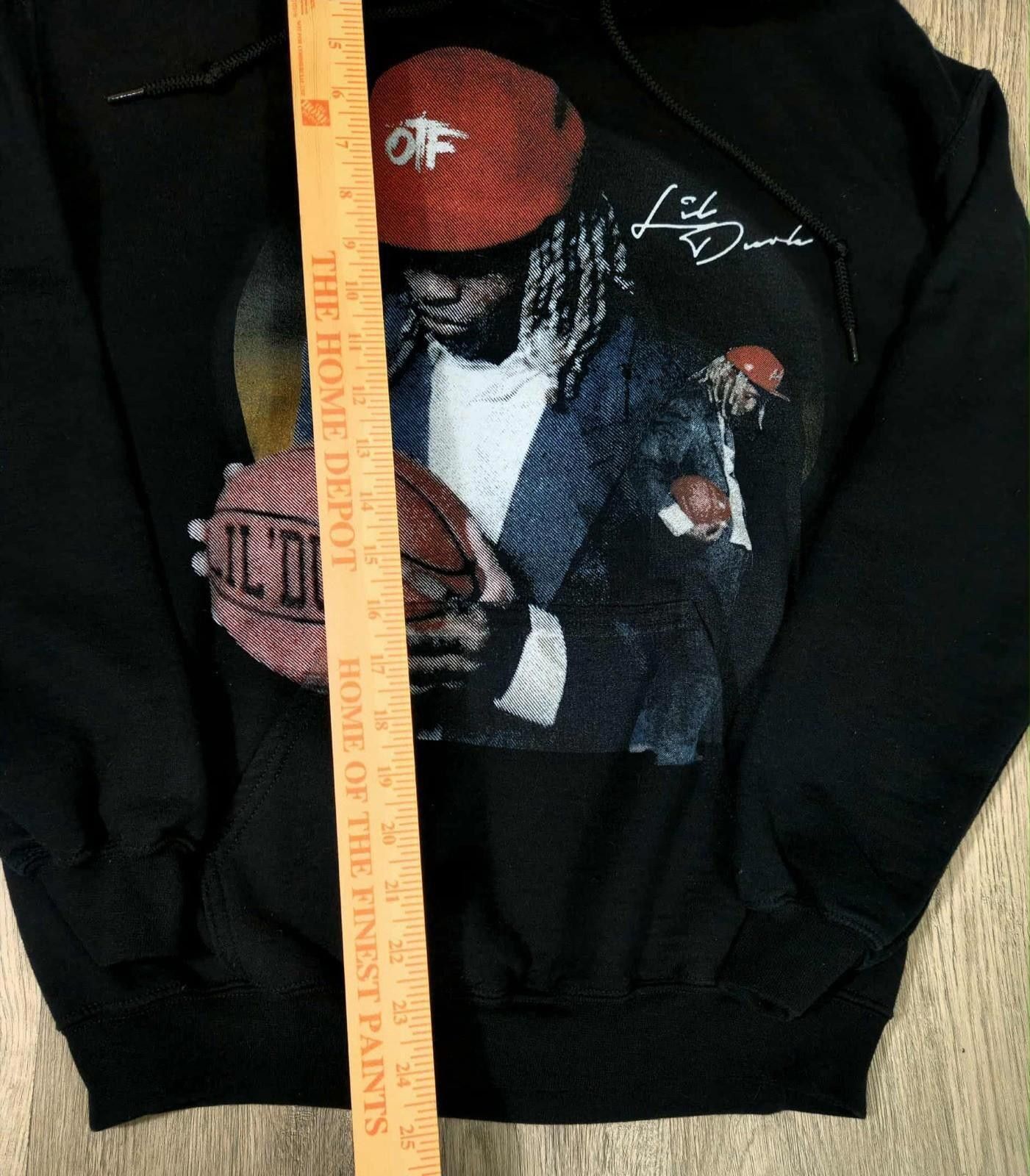 The Unbranded Brand Lil Durk OTF Basketball Hoodie Black Medium #6 Size US M / EU 48-50 / 2 - 2 Thumbnail