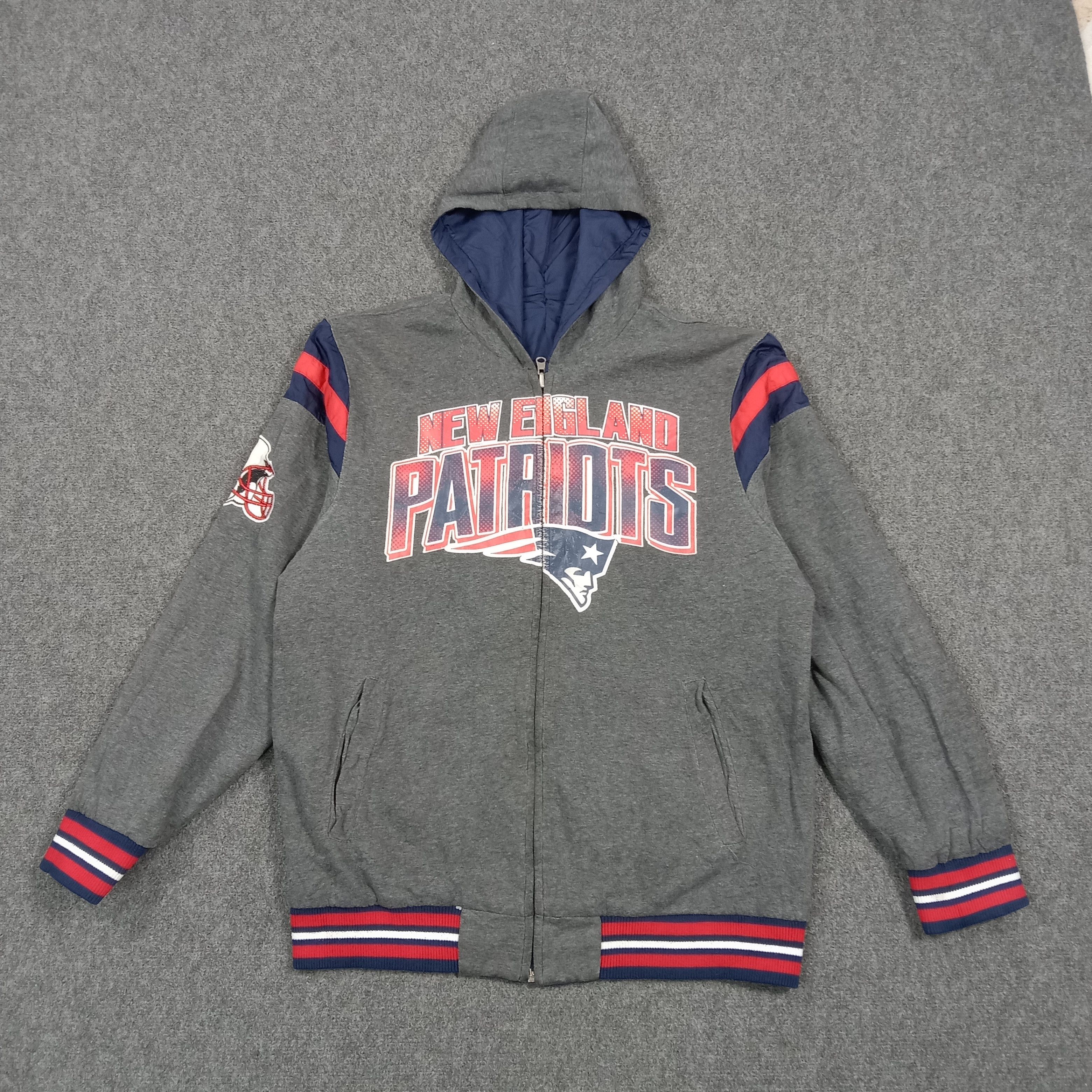 NFL New England Patriots Football Reversible Jacket C288N2 Size US XL / EU 56 / 4 - 1 Thumbnail