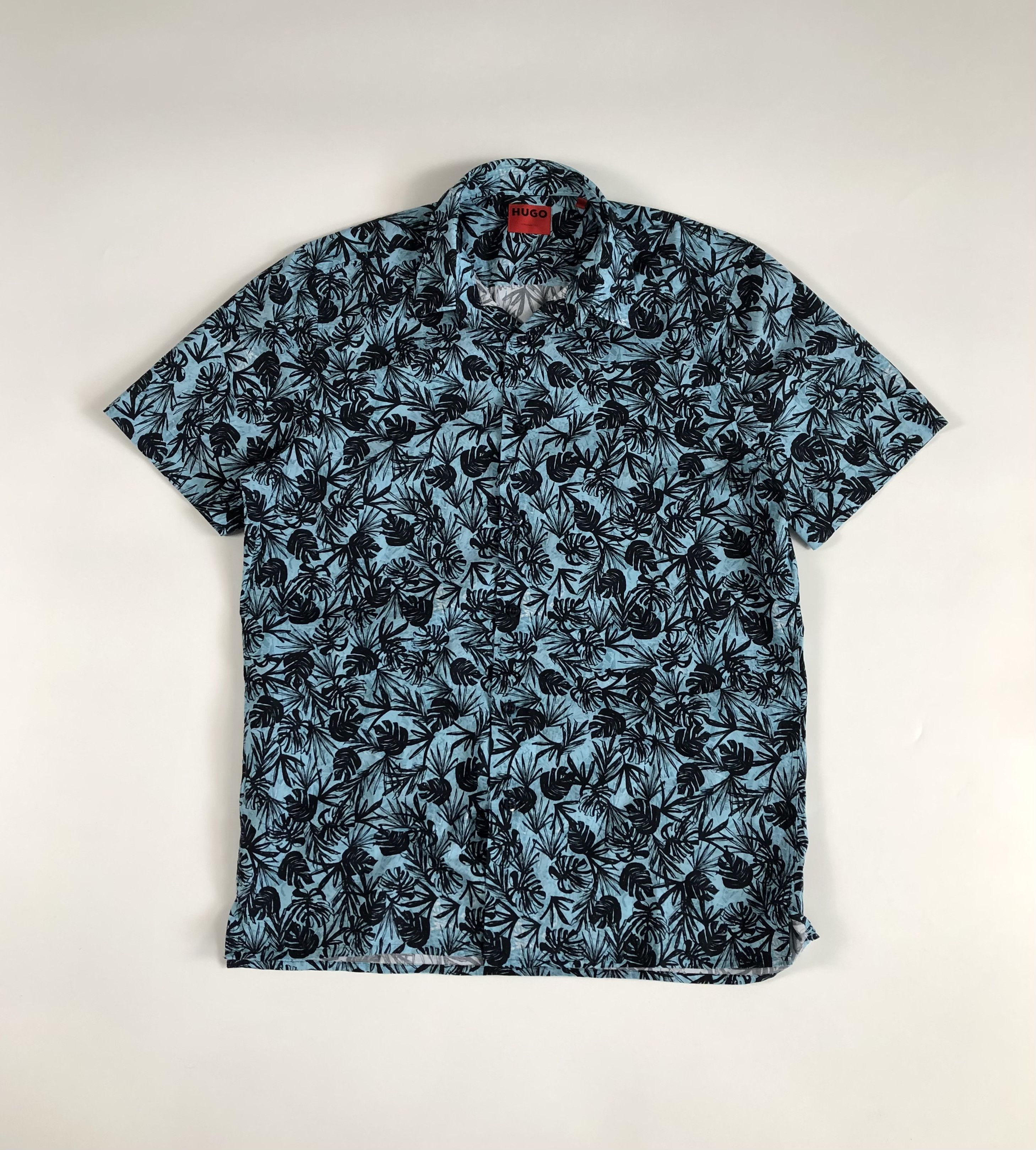 Hugo Hugo Boss Ebor Floral Hawaiian Print Casual Shirt Size US L / EU 52-54 / 3 - 8 Thumbnail