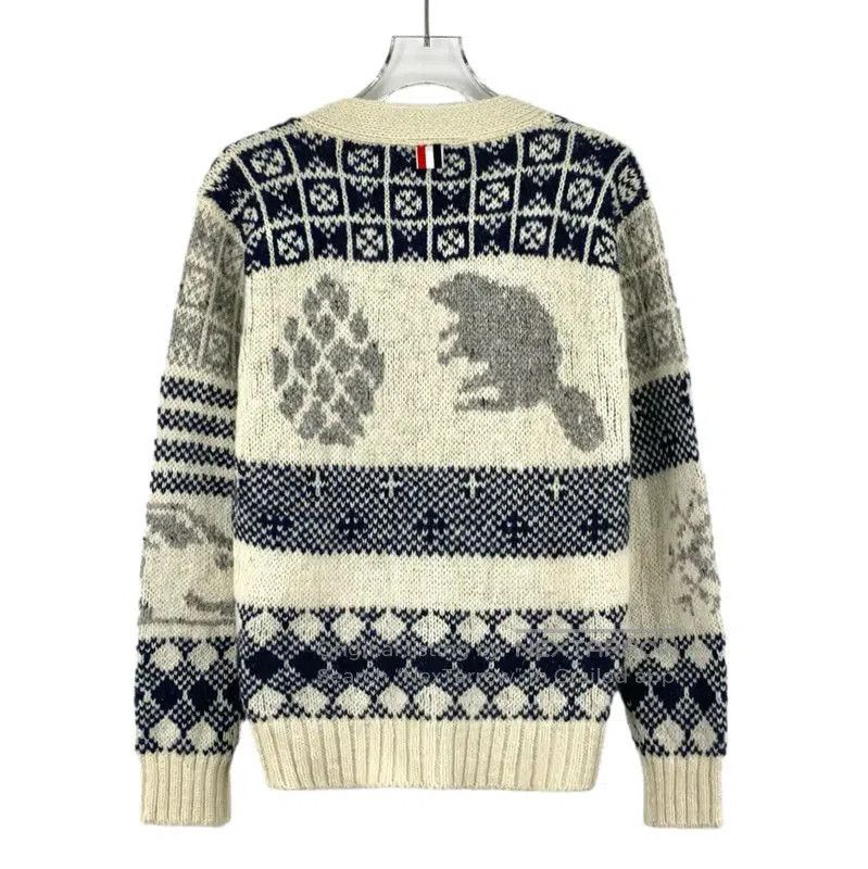 Thom Browne Thom Browne Color Block Wool Women's Cardigan . Size S / US 4 / IT 40 - 2 Thumbnail