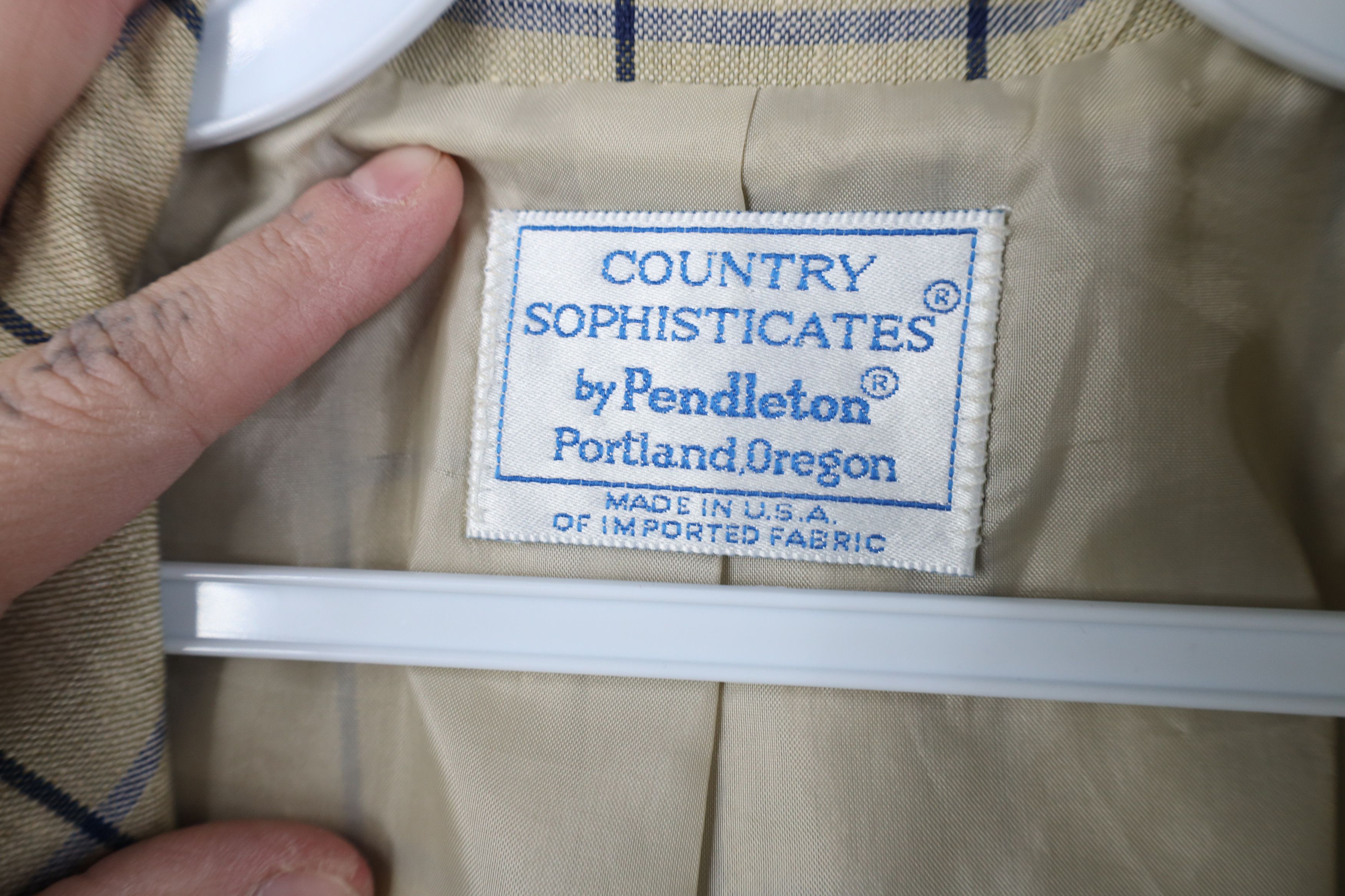 Pendleton Vintage 90s Pendleton Suit Coat Blazer Jacket Plaid USA Size XXL / US 16-18 / IT 52-54 - 7 Thumbnail