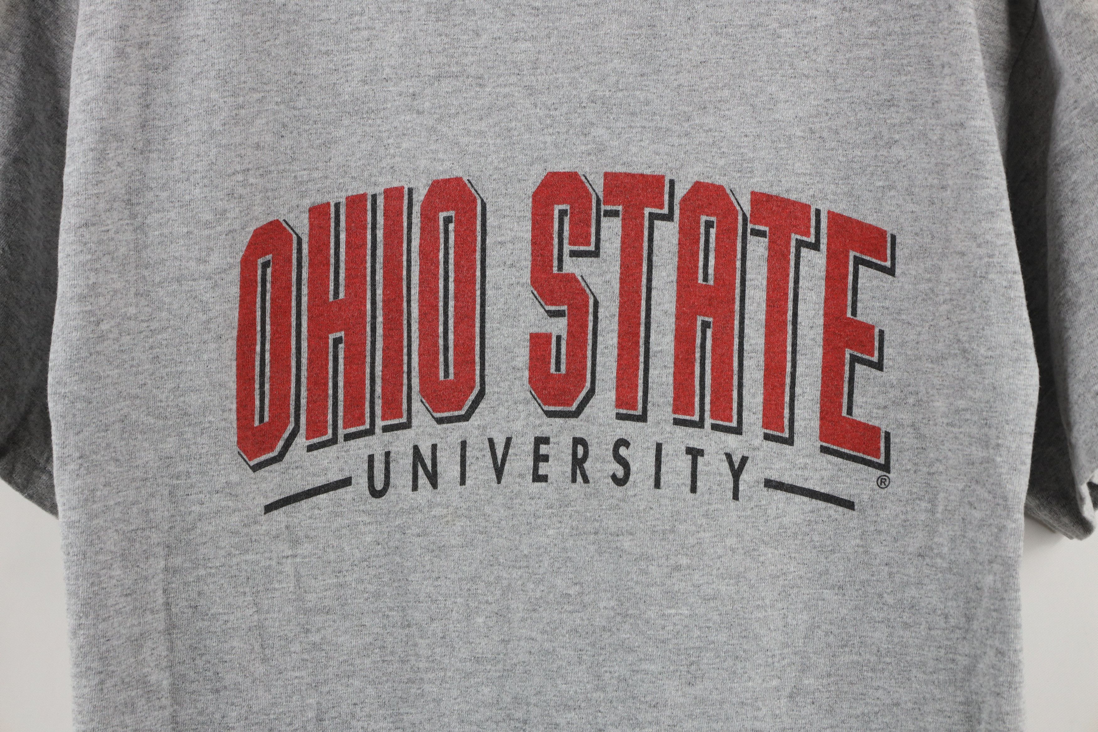 Vintage Vintage Block Letter Ohio State University T-Shirt Gray Size US M / EU 48-50 / 2 - 4 Thumbnail