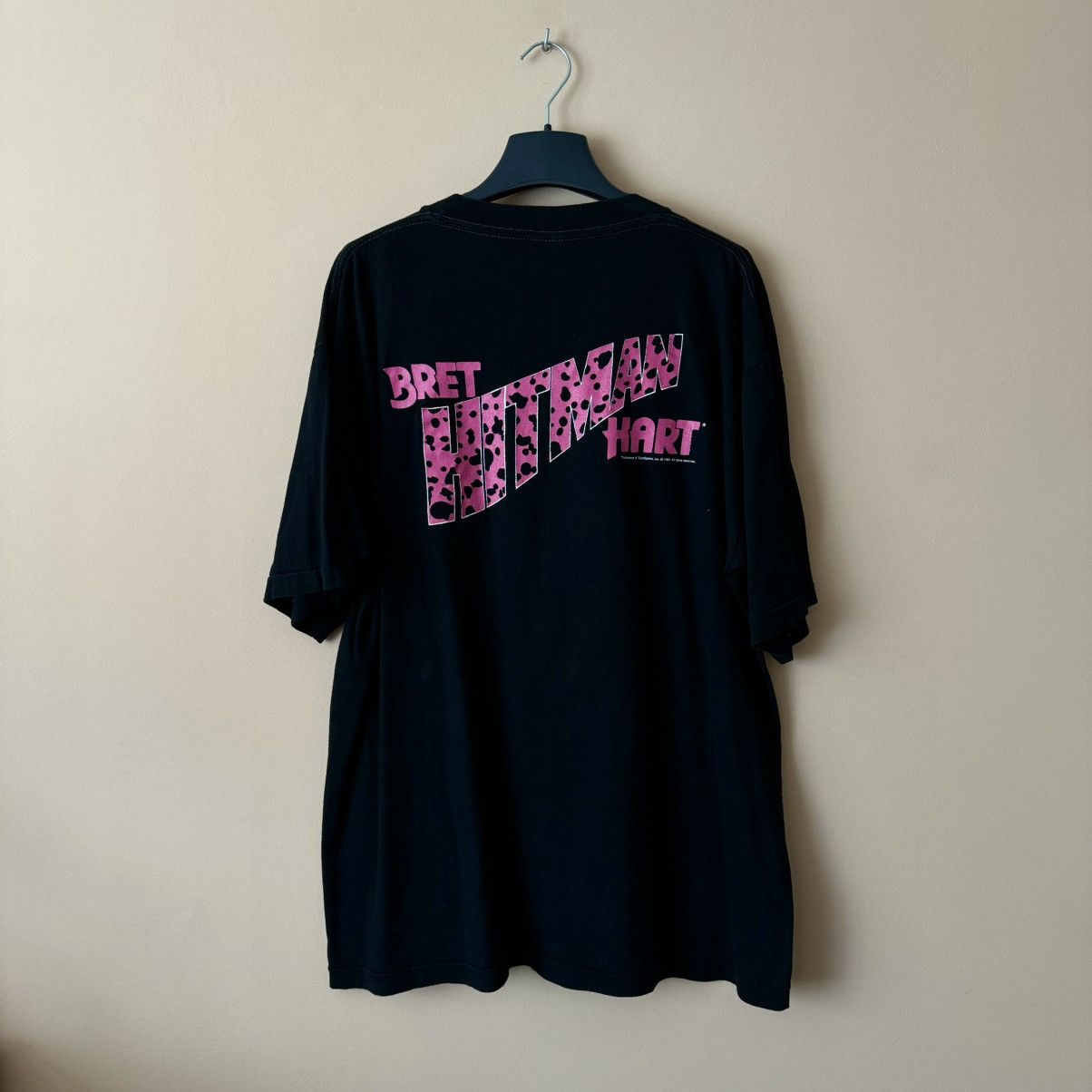 WWE Bret Hart hitman 1993 vintage wwe wwf wrestling titansports Size US XL / EU 56 / 4 - 2 Thumbnail