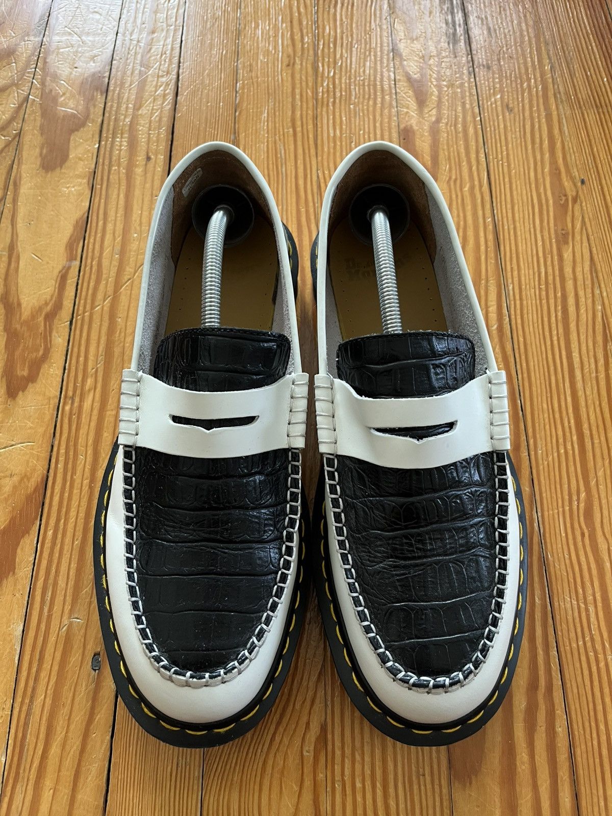 Dr. Martens × Stussy Stussy Dr Martens Penton Loafer Croc Black White Size US 11 / EU 44 - 2 Thumbnail