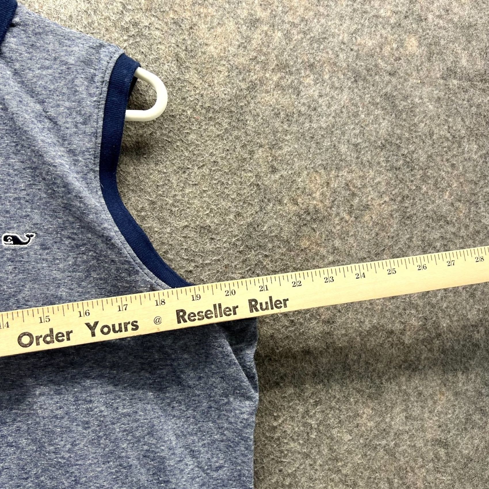 Vineyard Vines Vineyard Vines Polo Shirt Women Large Blue Heather Sleeveless Stretch Whale Polo Shirt Casual Womens Large Blue Heather Stretch Size L / US 10 / IT 46 - 3 Thumbnail