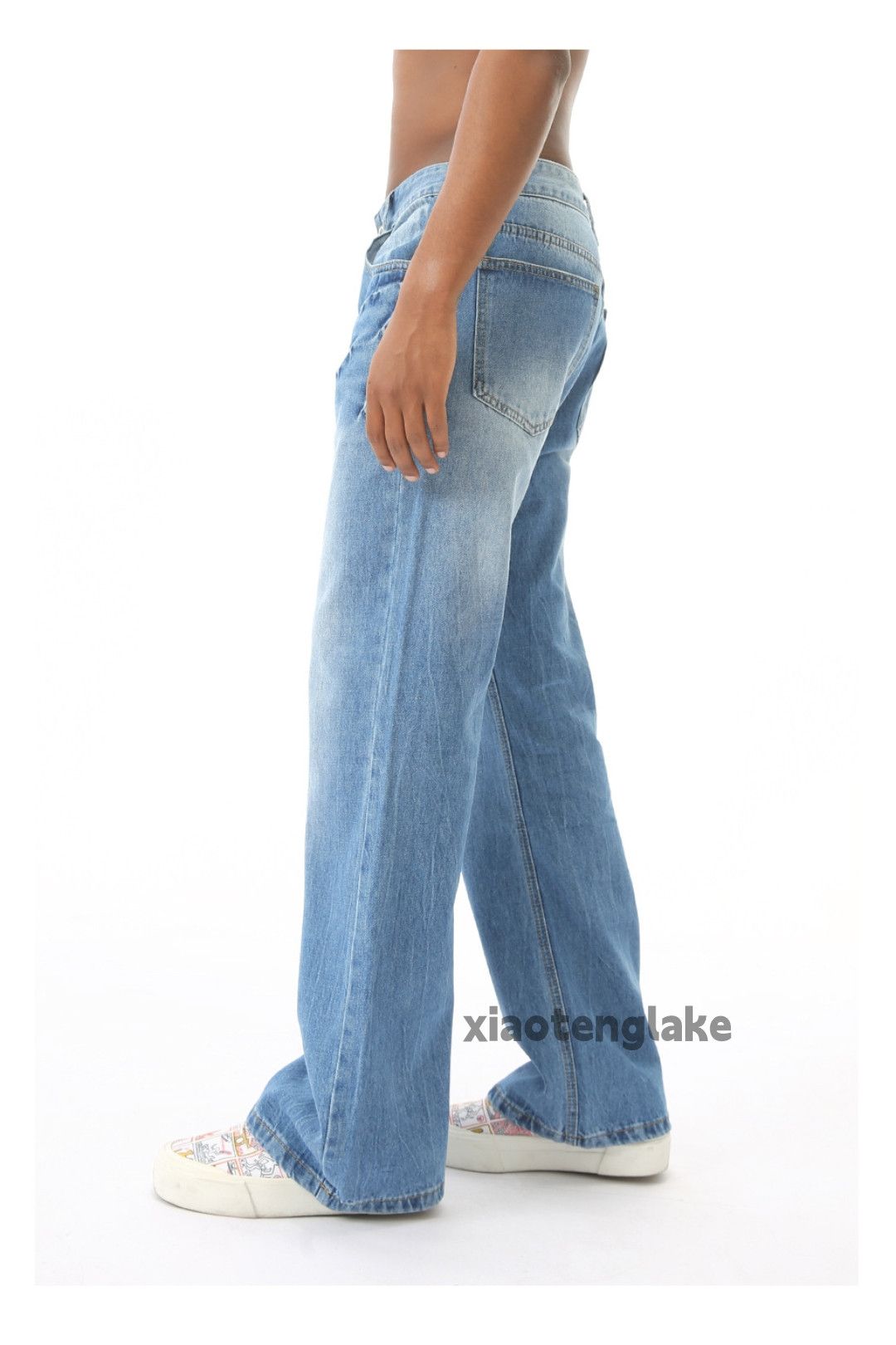 Jean zx vintage washed faded distressed punk yuppie jeans Size US 28 / EU 44 - 4 Thumbnail