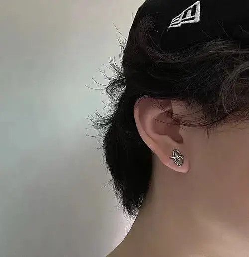 Designer × Vintage 🔥925 silver vintage star stud earrings Size ONE SIZE - 4 Thumbnail