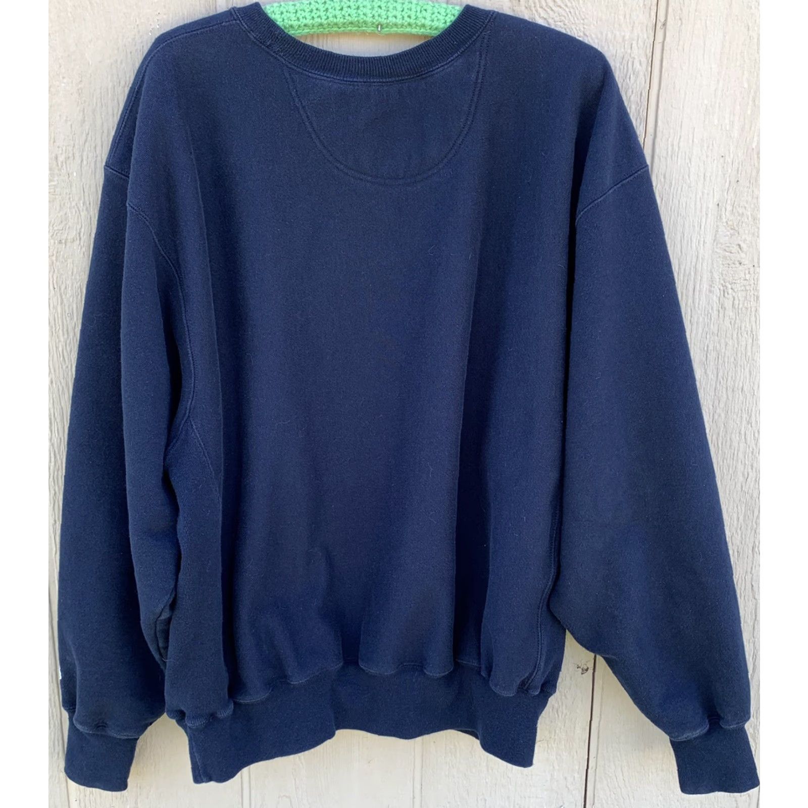 Champion VINTAGE PEDDIE Champion Reverse Weave XL Long Sleeve Pullover Sweatshirt Blue Men Regular Graphic Print School Pattern Size US XL / EU 56 / 4 - 6 Thumbnail
