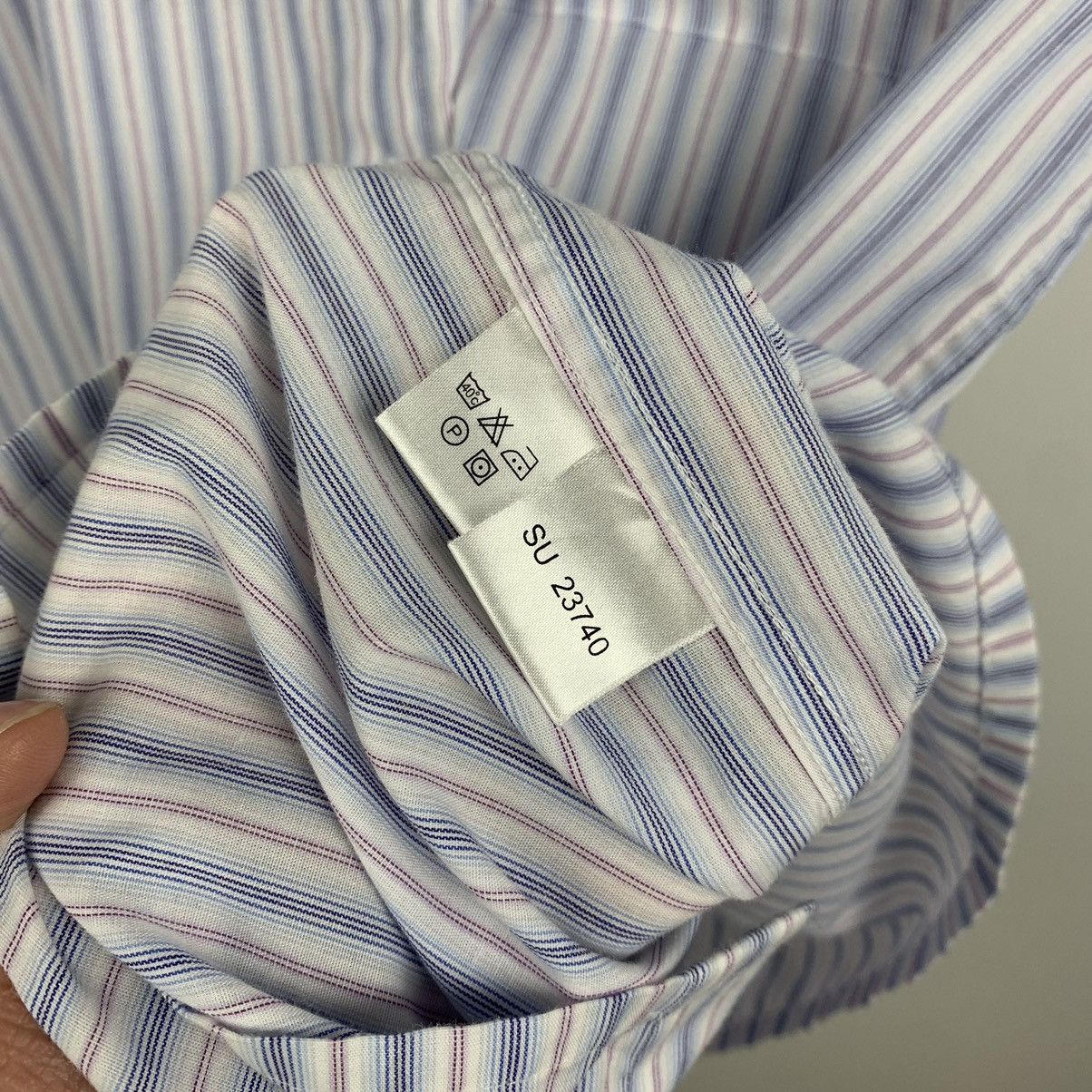 Yves Saint Laurent Vintage Yves Saint Laurent Striped Shirt Short Sleeve Size L Size US L / EU 52-54 / 3 - 7 Thumbnail
