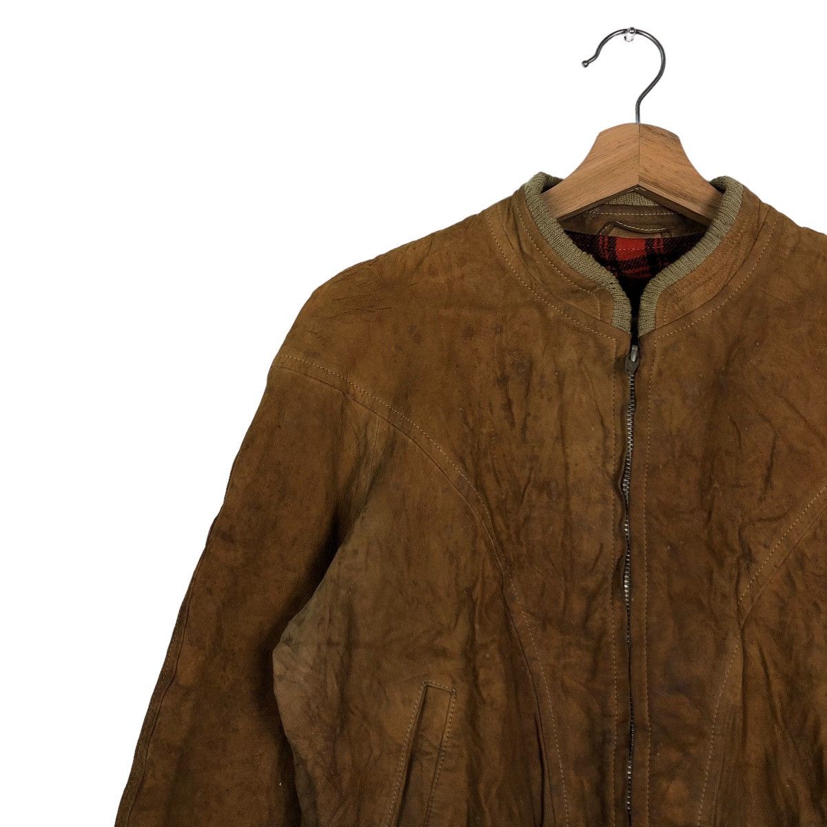Genuine Leather 🔥90’s Vintage Genuine Leather Jacket Bomber Mc Gregor Japan Size US M / EU 48-50 / 2 - 6 Thumbnail
