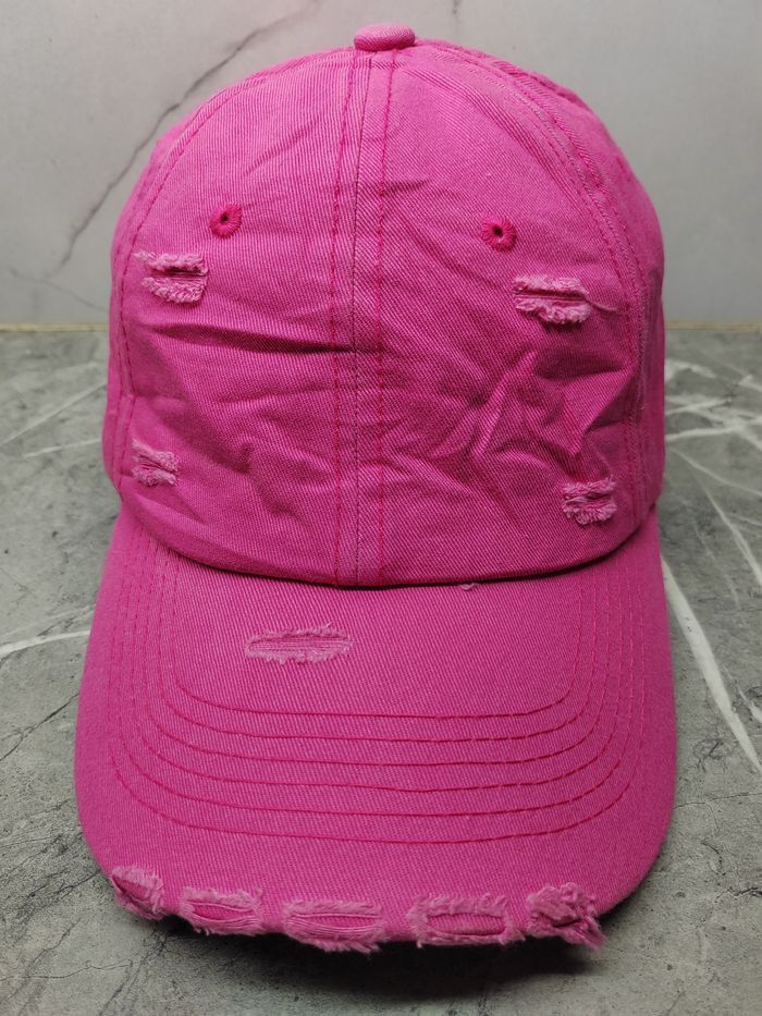 Japanese Brand Vintage Plain Distressed Style Cap Hat Size ONE SIZE - 2 Thumbnail