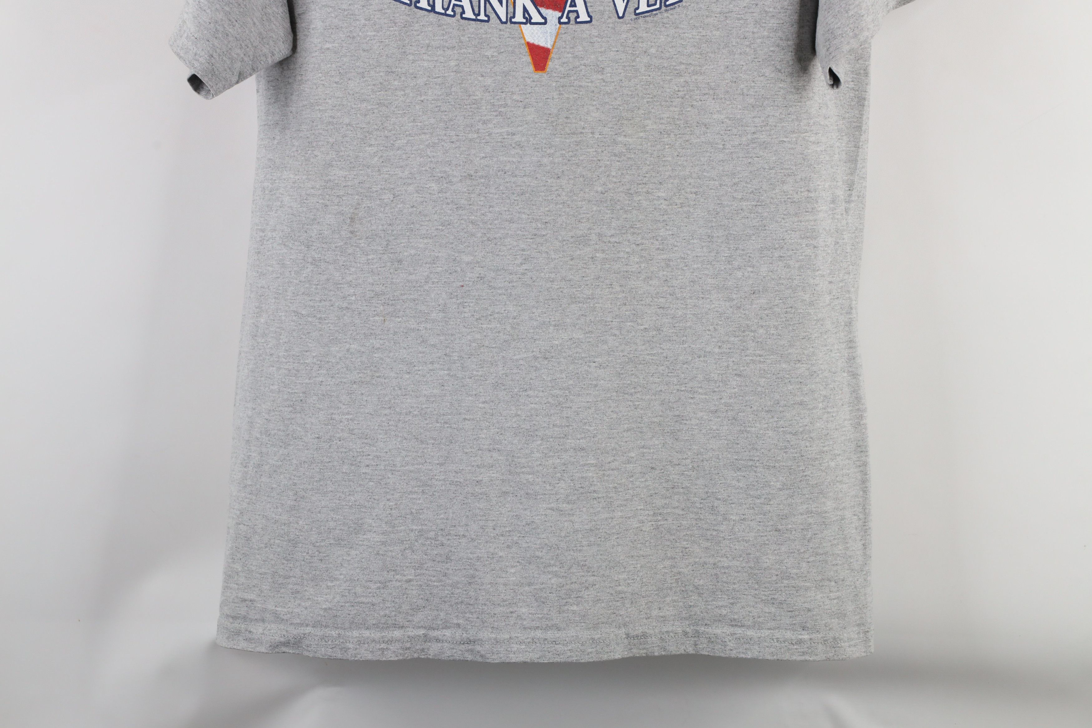 Vintage Vintage Y2K 2000 Love Your Freedom Thank A Vet T-Shirt Gray Size US L / EU 52-54 / 3 - 3 Thumbnail