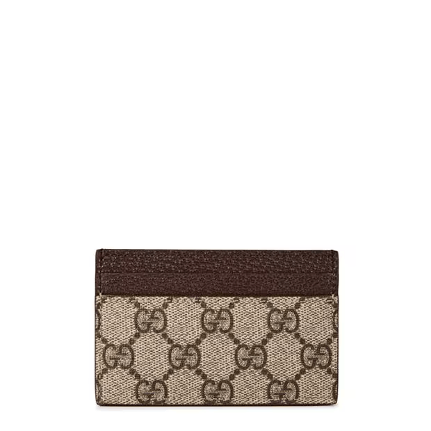 Gucci Men'S Gg Monogram Canvas Card Holder Size ONE SIZE - 3 Thumbnail
