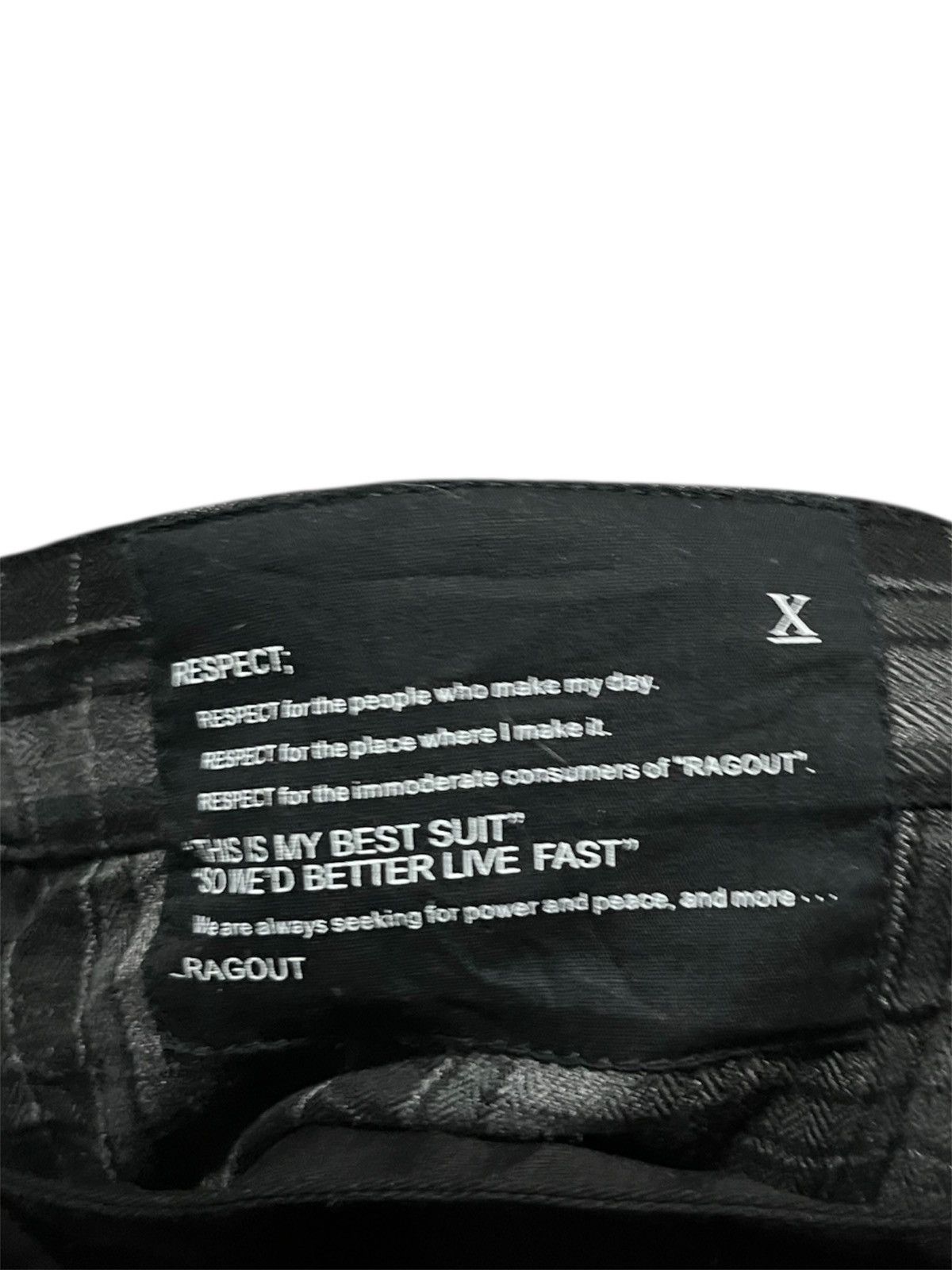 If Six Was Nine Black Double Waist Bondage Japan Pant Ragout Size US 29 - 6 Thumbnail