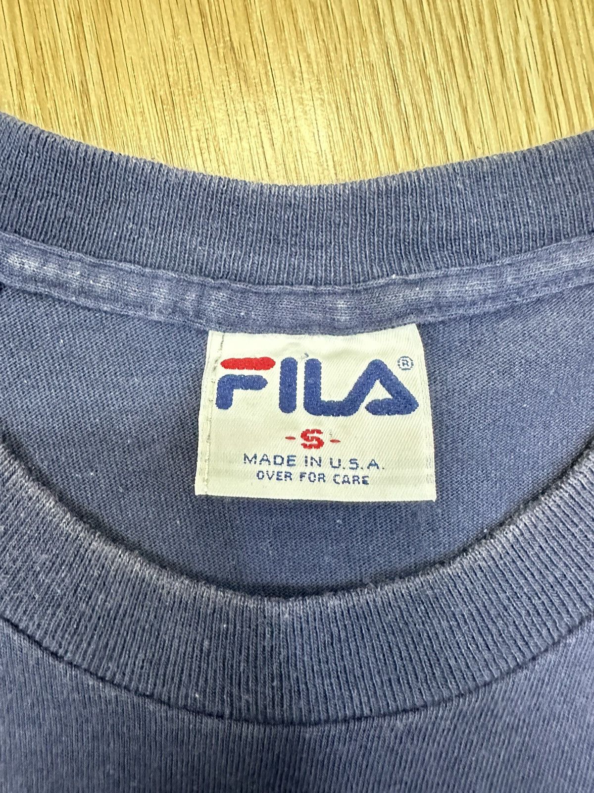 Fila × Vintage Vintage 90s Fila Big Logo Usa Tshirt A222 Size US S / EU 44-46 / 1 - 6 Thumbnail
