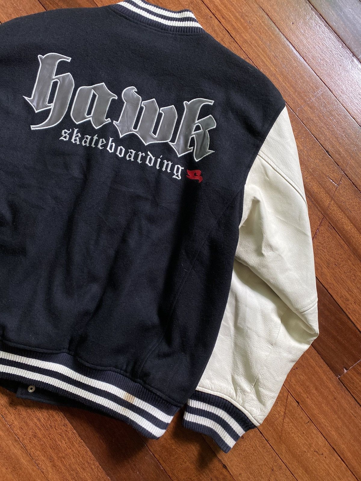 Tony Hawk 90s Tony Hawk- Embroidered Letterman Varsity Jacket Size US L / EU 52-54 / 3 - 8 Thumbnail