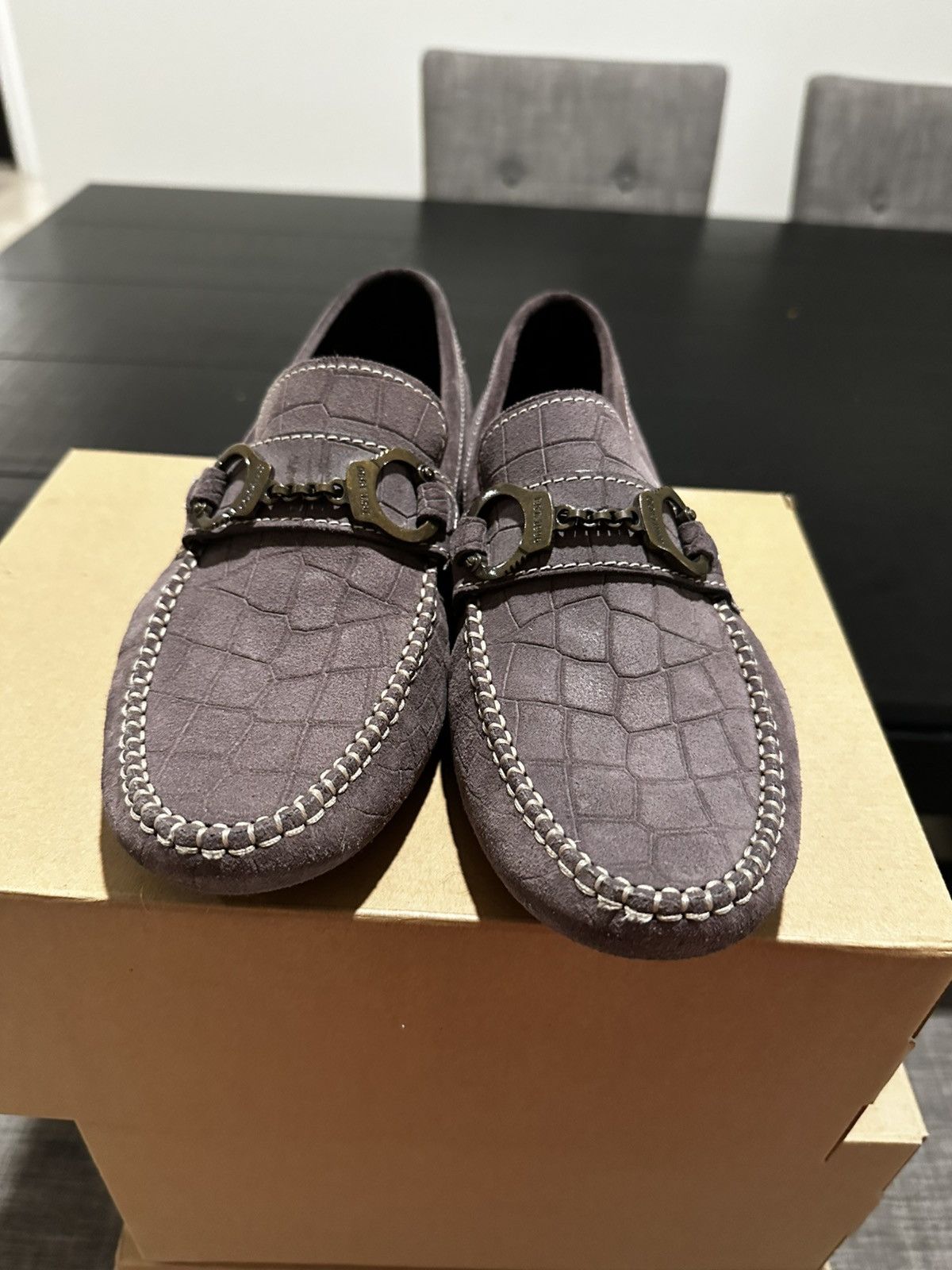 Jimmy Choo Jimmy Choo Croc Mock Loafer Size US 7.5 / EU 40-41 - 5 Thumbnail