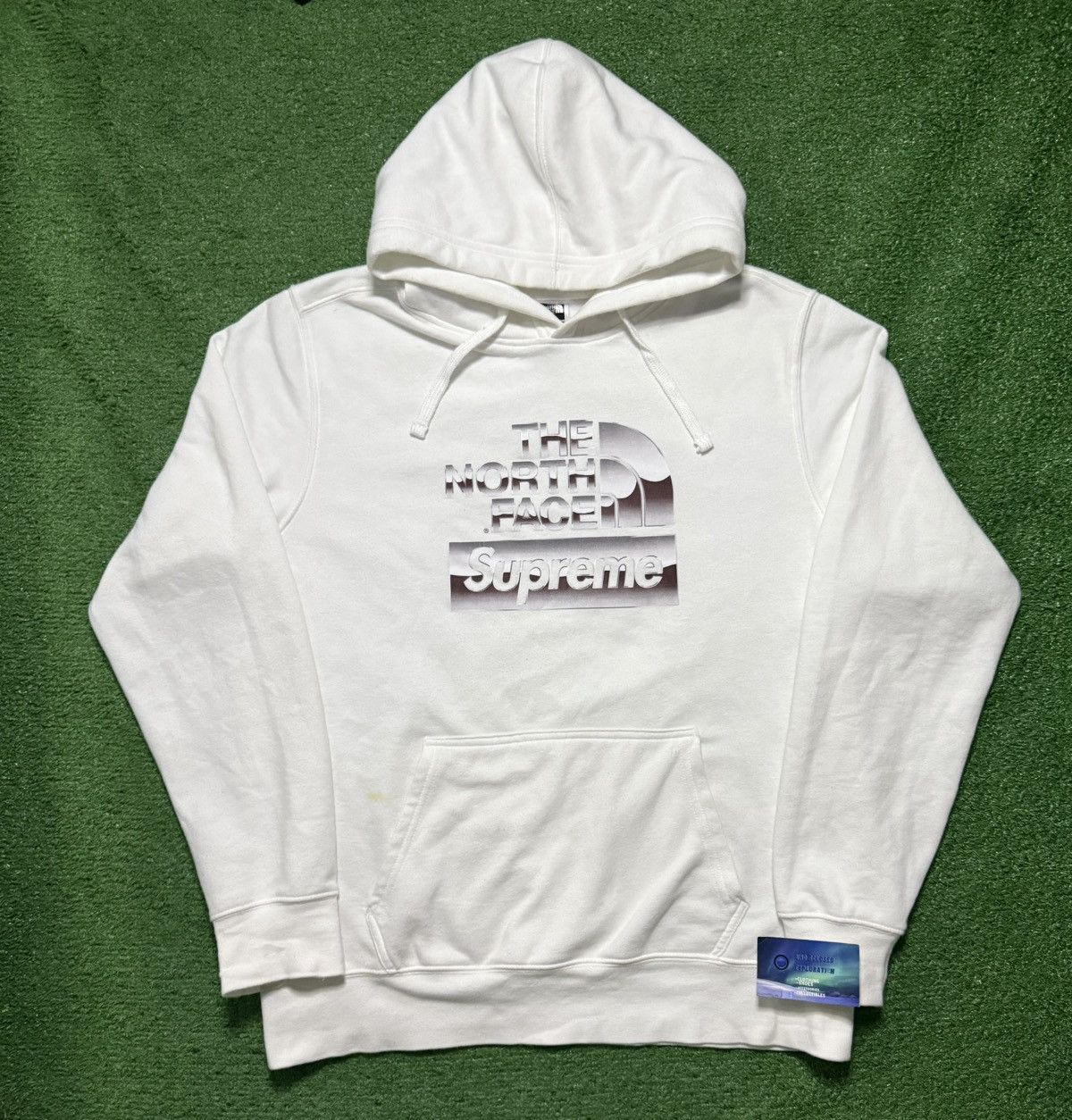 Supreme North Face Metallic Logo Hoodie Large