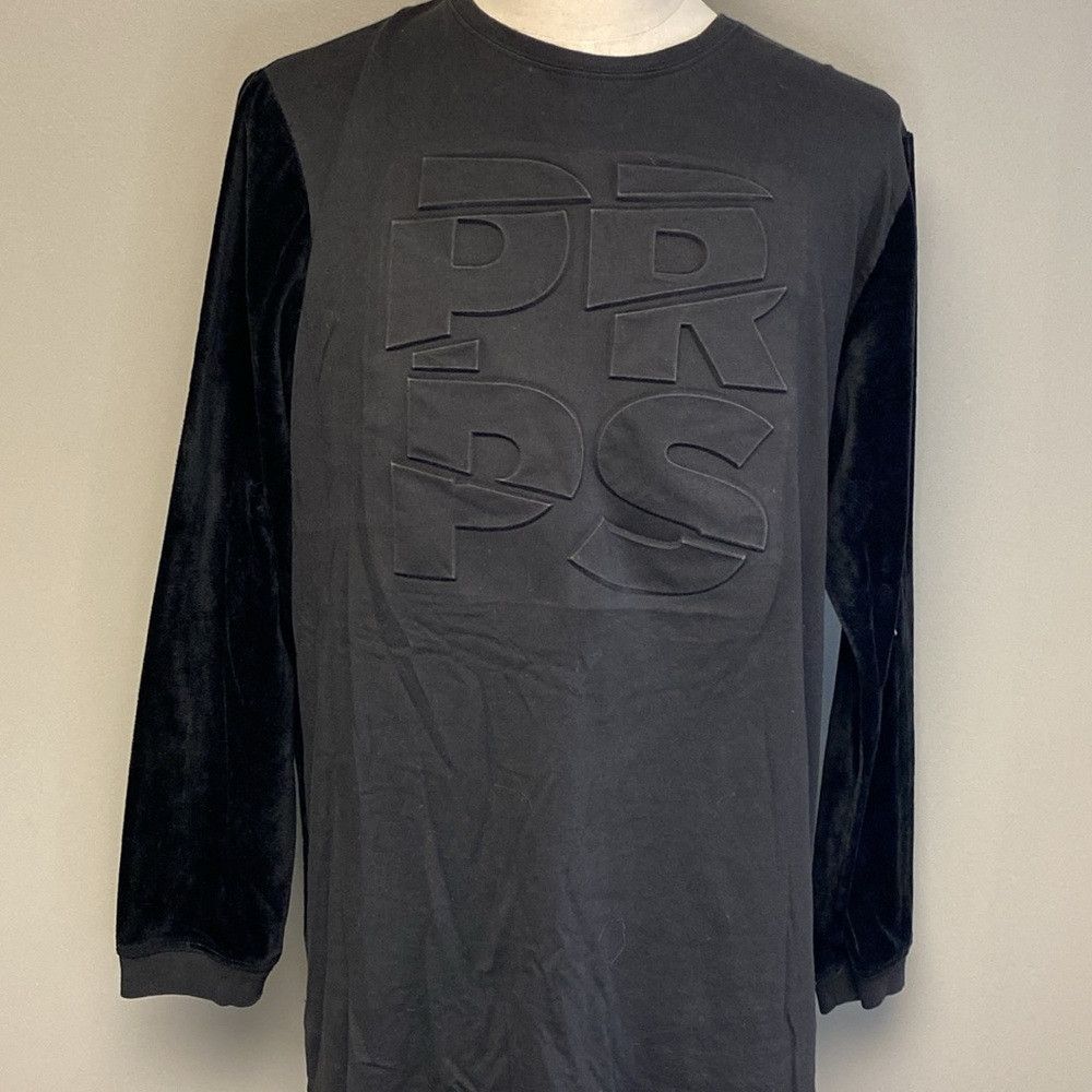 Prps PRPS Men’s Dark Gray & Black Long Sleeve Shirt (XL) Size US XL / EU 56 / 4 - 2 Thumbnail
