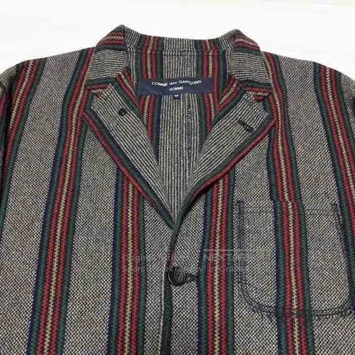 Comme des Garcons Comme Des Garcons Red and green striped coat Size US M / EU 48-50 / 2 - 4 Thumbnail