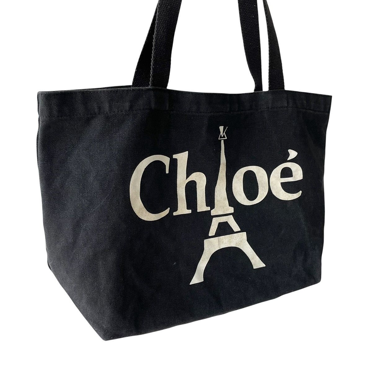 Chloe × Designer Chloe Paris Basic Logo Designer Canvas Tote Bag Size ONE SIZE - 1 Thumbnail