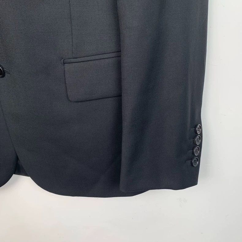 Dior Dior Black wool lapel single-breasted suit jacket 2501-Next Size 48R - 4 Thumbnail