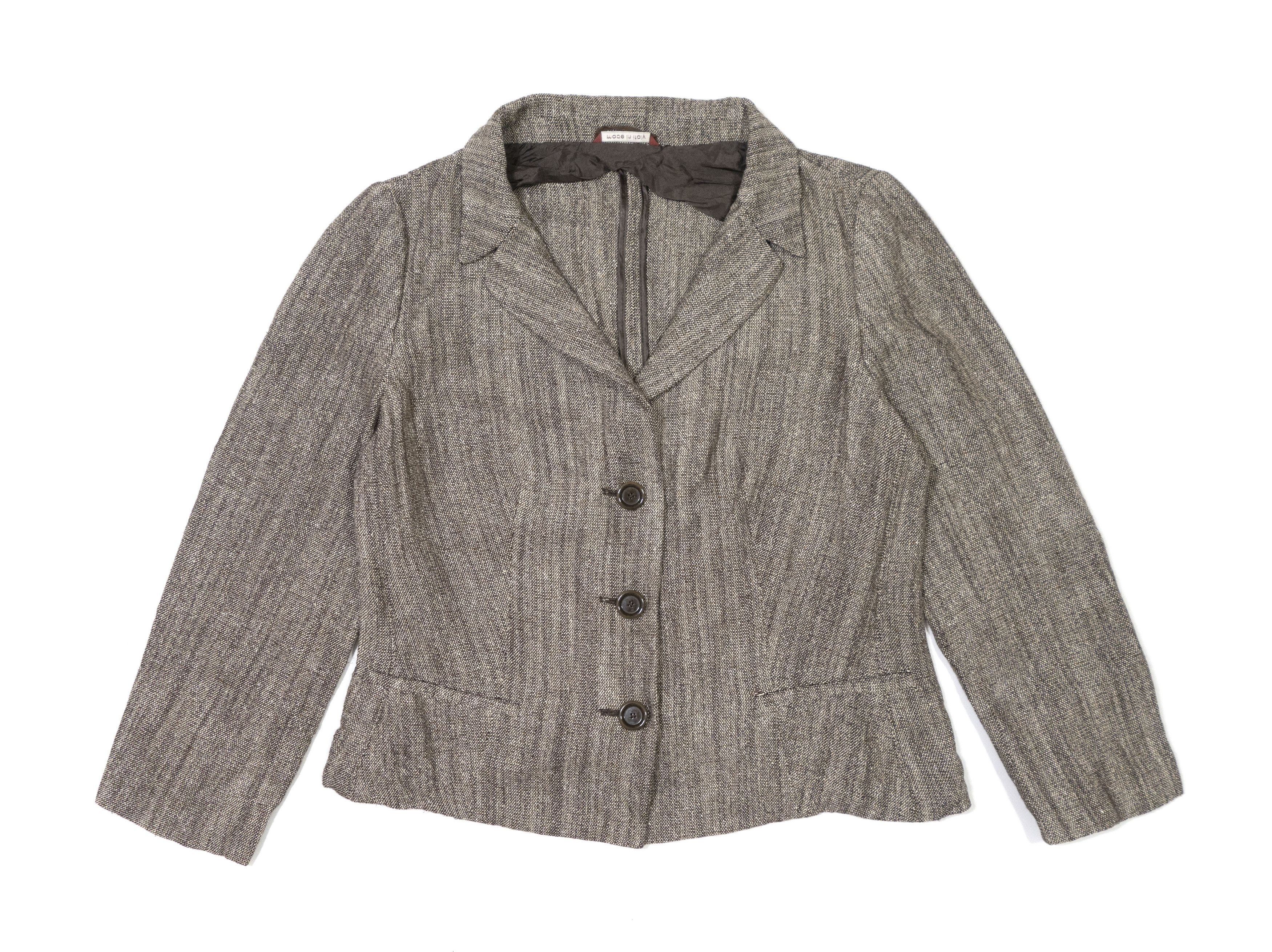 Max Mara Viscose Linen Silk Blazer Size XL / US 12-14 / IT 48-50 - 1 Thumbnail