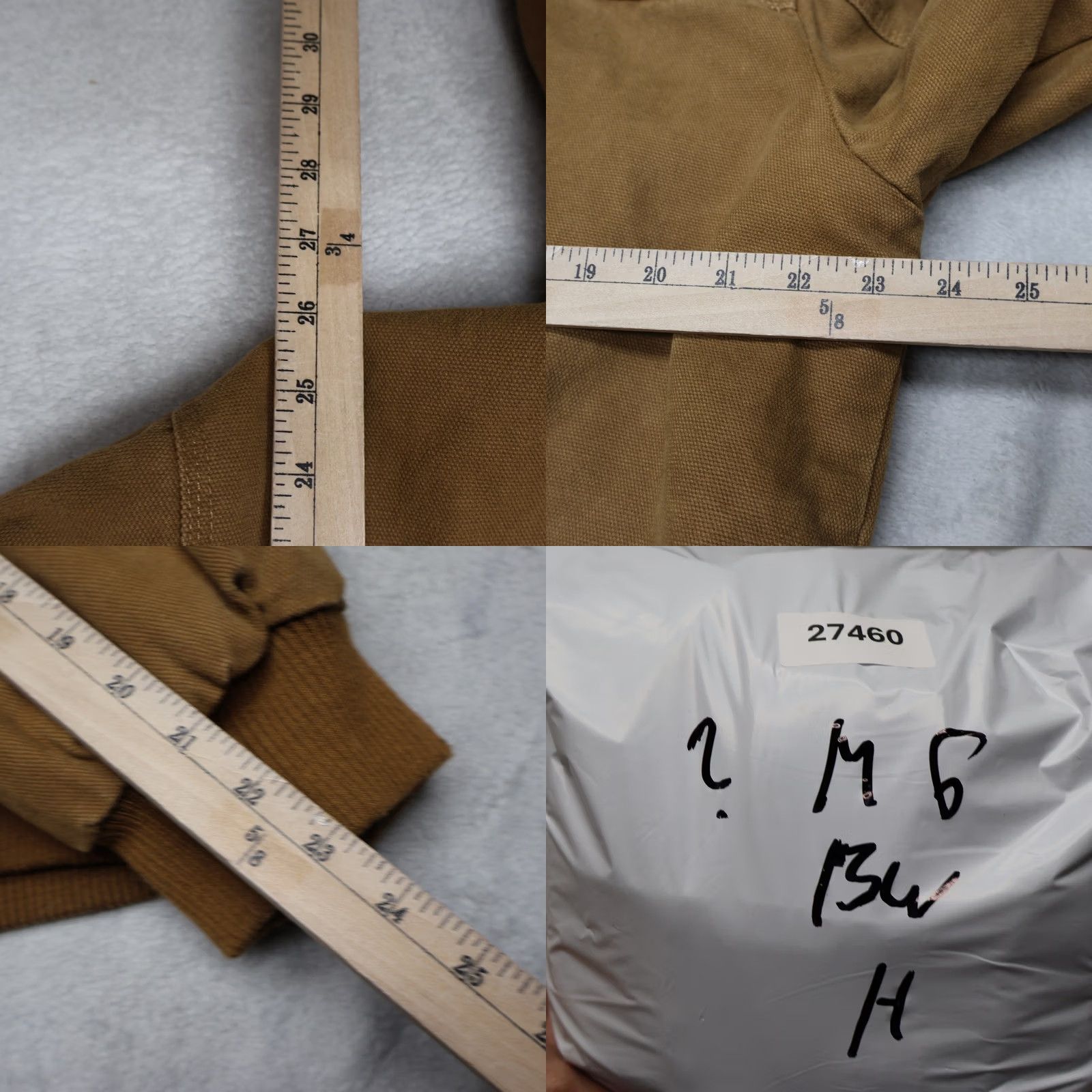 Vintage VINTAGE G.H. Bass & Co Jacket Men Medium Brown Canvas Duck Hooded Rugged Sherpa Lined Work Size US M / EU 48-50 / 2 - 9 Thumbnail