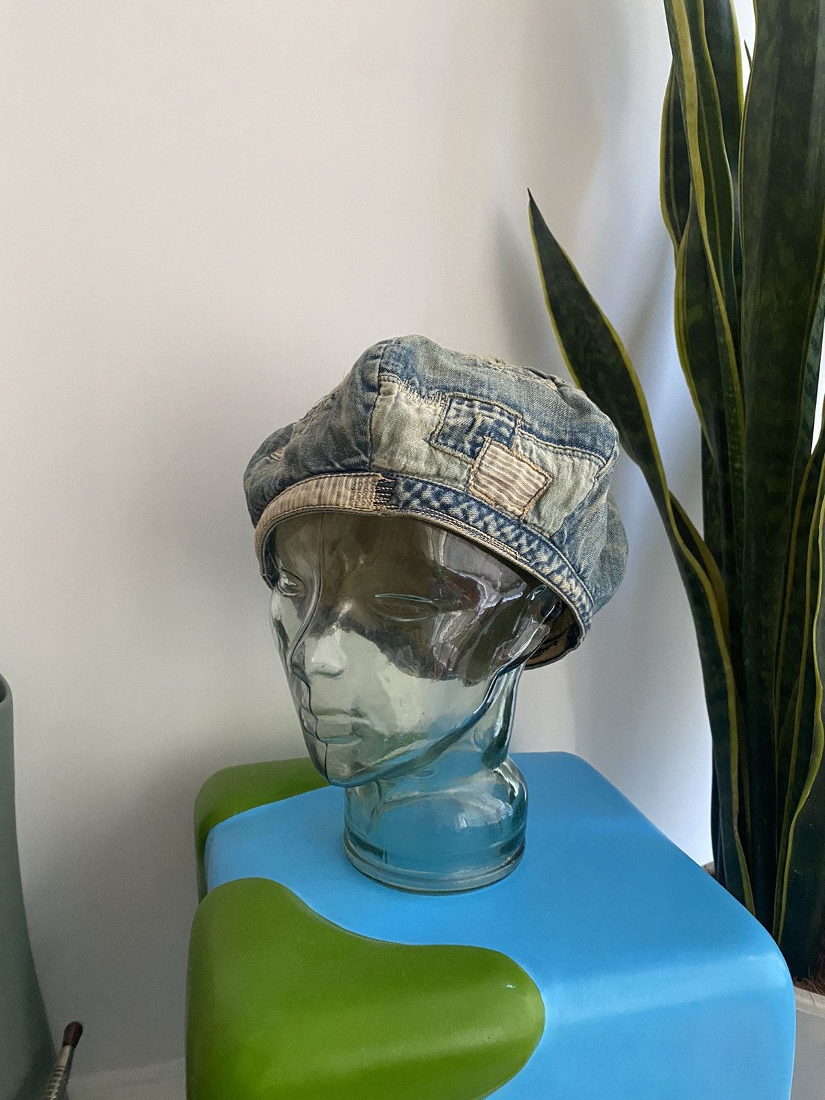 FunSet of Art Funset of Art Denim Patchwork Beret Kapital Porter Classic Size ONE SIZE - 8 Thumbnail