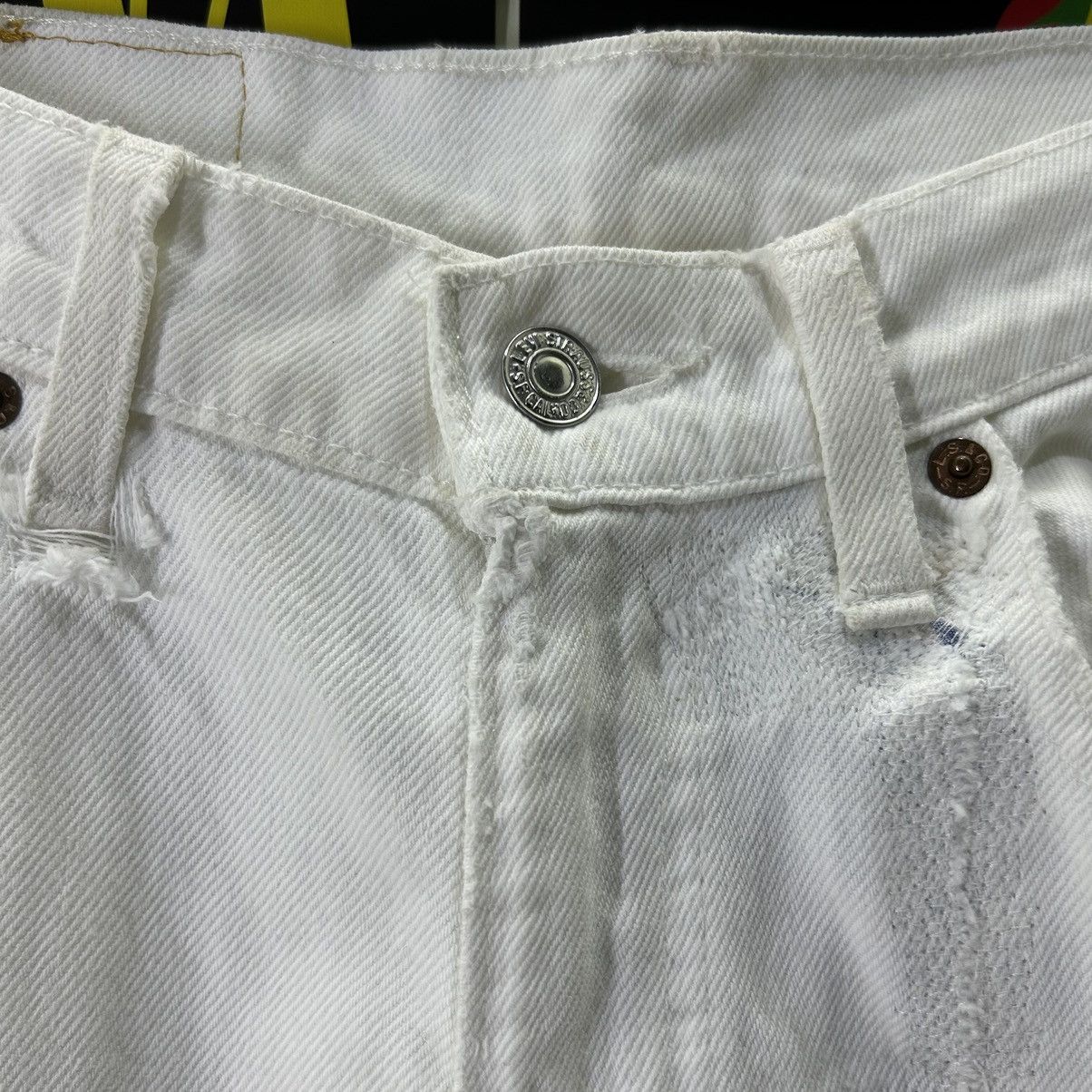 Levi's Vintage Levi’s 525 90s USA White Distressed Denim Size US 30 / EU 46 - 8 Thumbnail