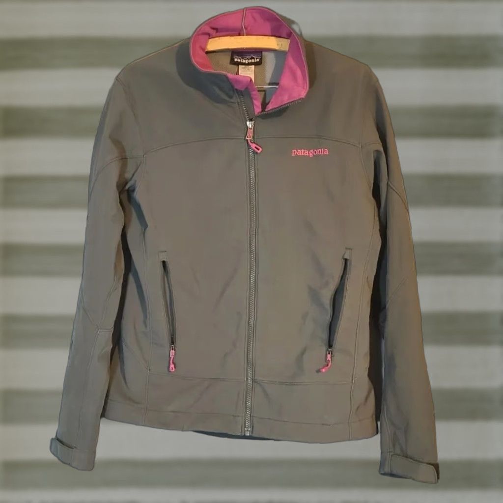 Patagonia Patagonia Adze Jacket Women M Grey Pink Full Zip Polartec Softshell Size M / US 6-8 / IT 42-44 - 1 Thumbnail