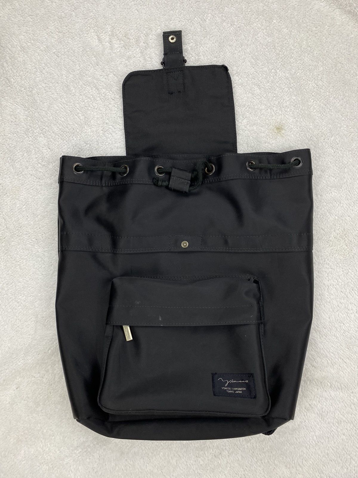 Yohji Yamamoto Y’saacs Pour Homme YOHJI YAMAMOTO Signature Nylon Backpack Size ONE SIZE - 10 Thumbnail