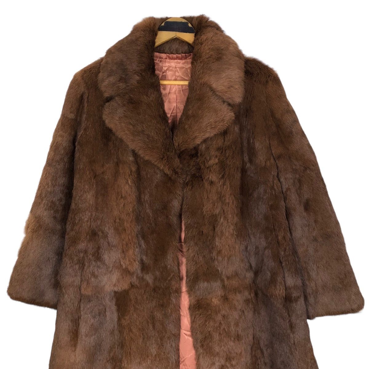 Designer × Vintage Vintage 90s Rotiny Italy Faux Fur Cutaway Duster Overcoat Size M / US 6-8 / IT 42-44 - 3 Thumbnail