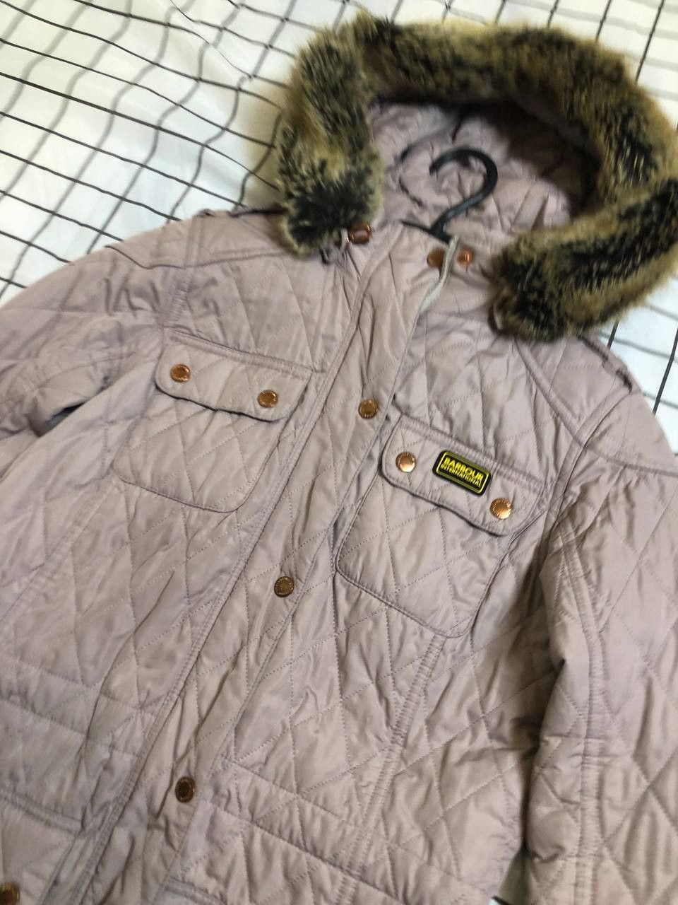 Barbour BARBOUR Womens International Latte Enduro Quilt Jacket Size M / US 6-8 / IT 42-44 - 5 Thumbnail