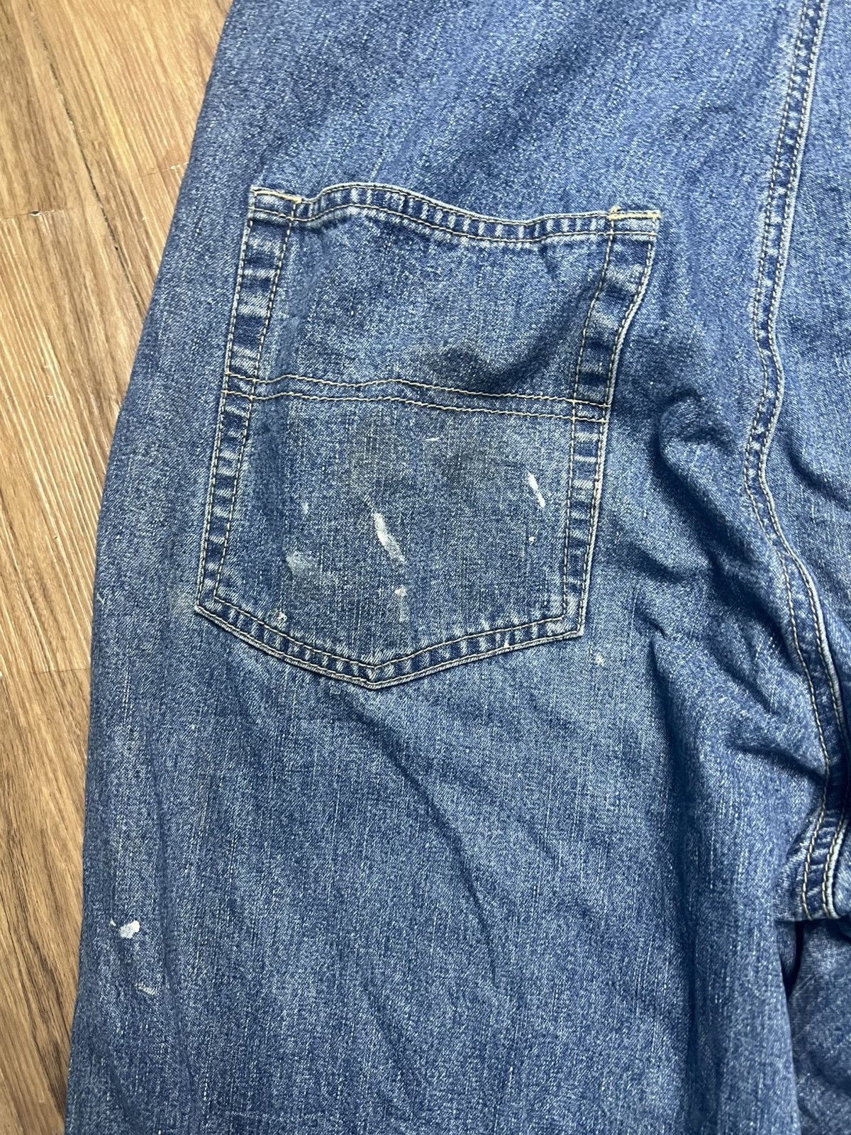 St. Johns Bay Vintage St. John's Bay (SJB) Denim Overalls - (42) Size US 37 - 13 Thumbnail