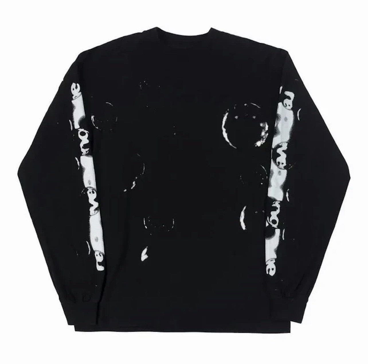 image of Revenge Bubbles Long Sleeve Tee Shirt in Black, Men's (Size Medium)