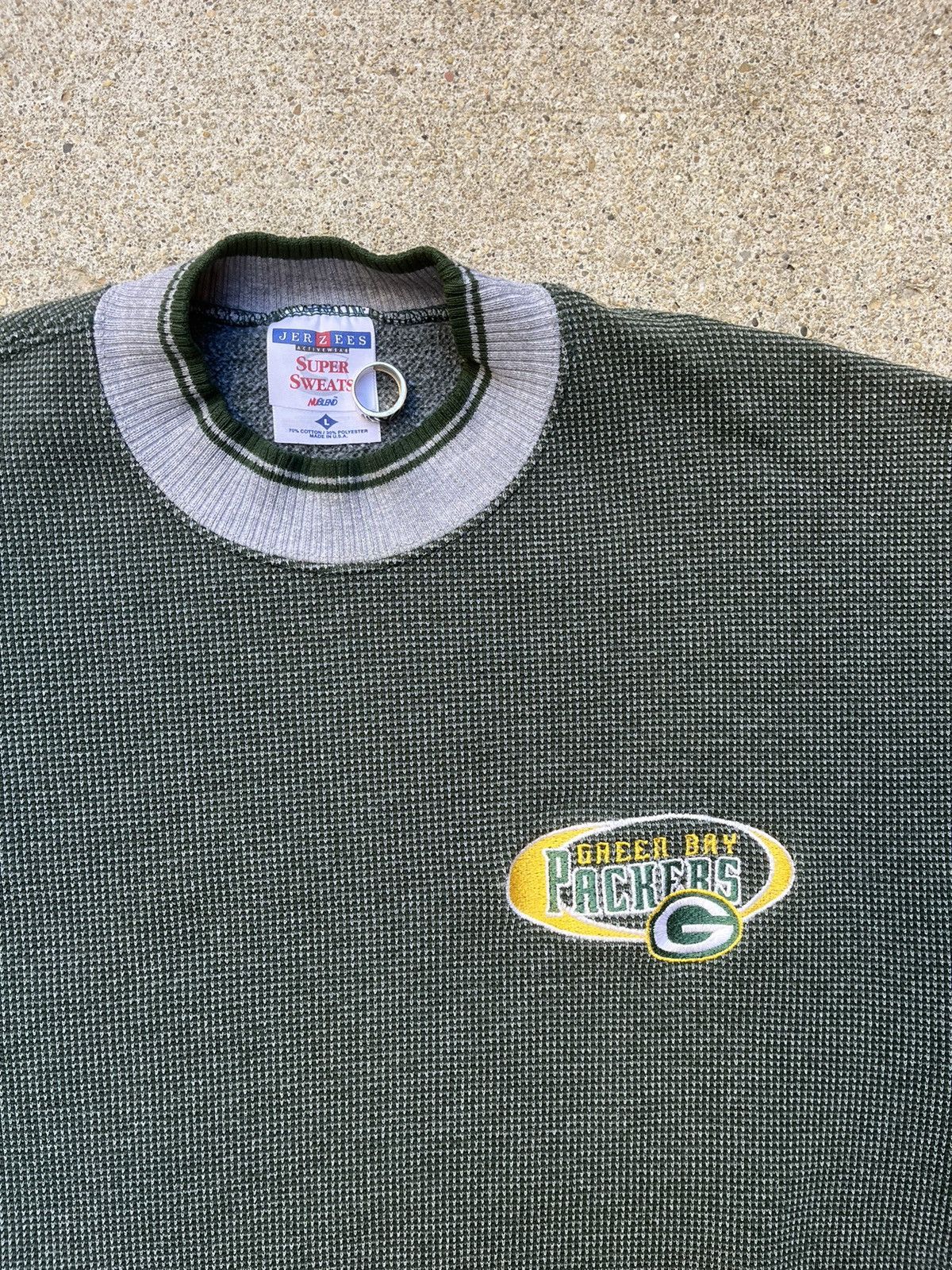 Jerzees × NFL × Vintage Vintage 90s Green Bay Packers Jerzees Sweater Size US L / EU 52-54 / 3 - 2 Thumbnail