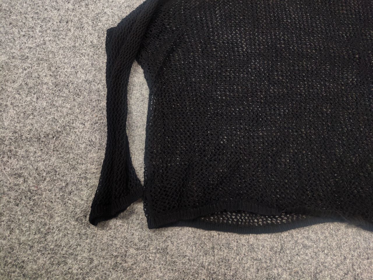 Rundholz Rundholz Black design loose tunic Oversized mesh Long sleeve Size S / US 4 / IT 40 - 3 Thumbnail