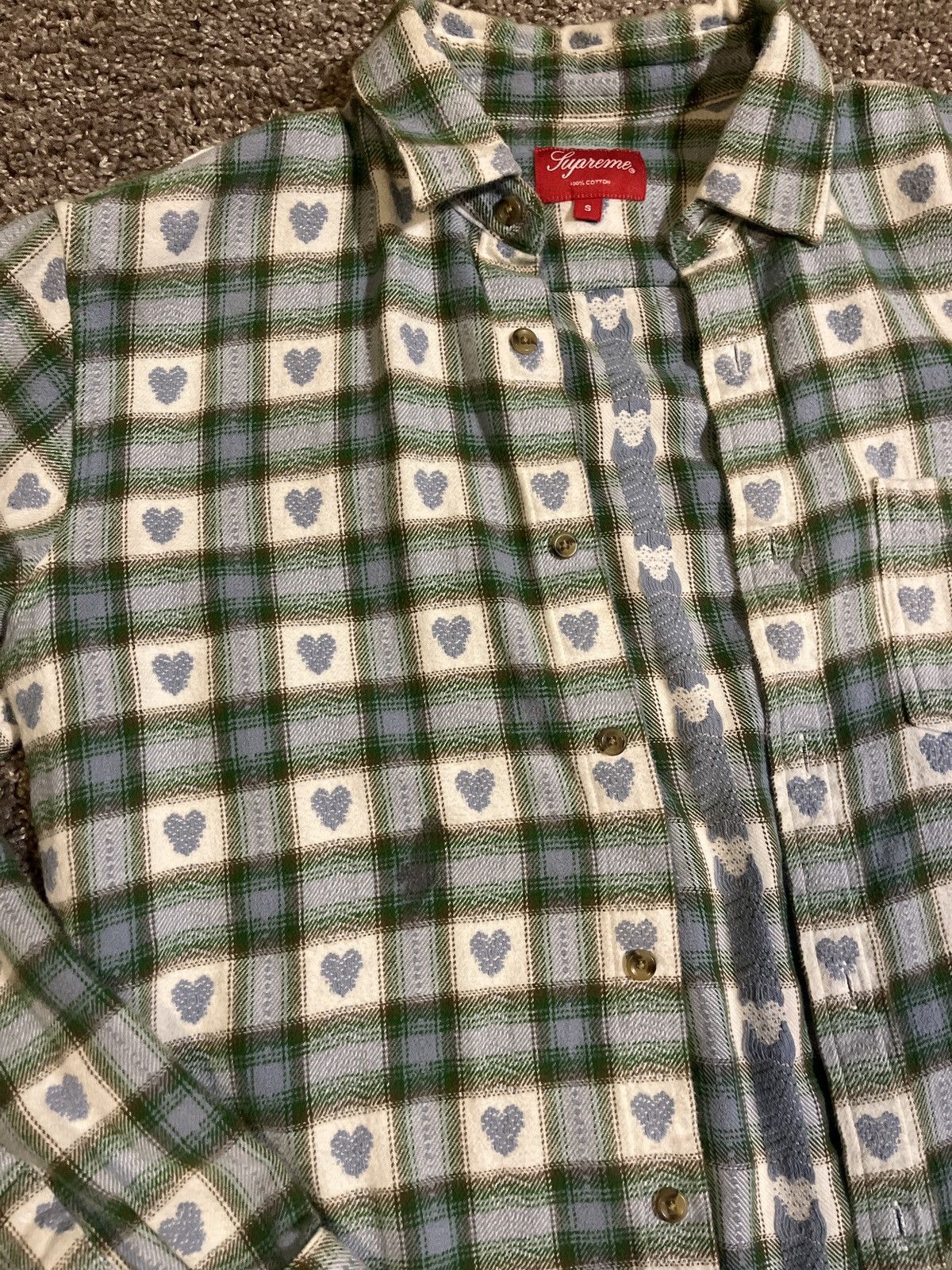 Supreme Supreme hearts plaid flannel Size US S / EU 44-46 / 1 - 6 Thumbnail