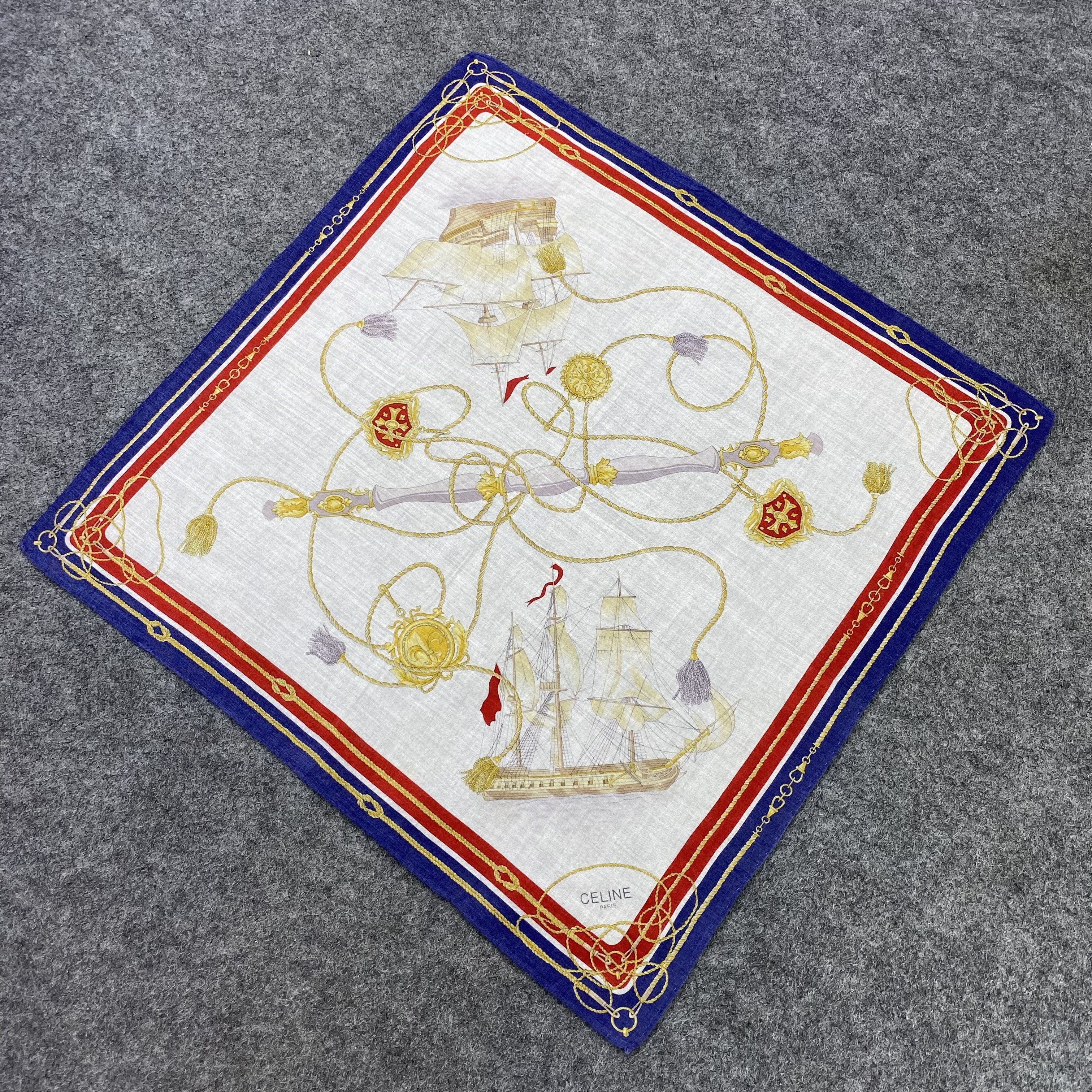 Celine Celine Handkerchief Neckerchief Bandana-B1665 Size ONE SIZE - 4 Thumbnail