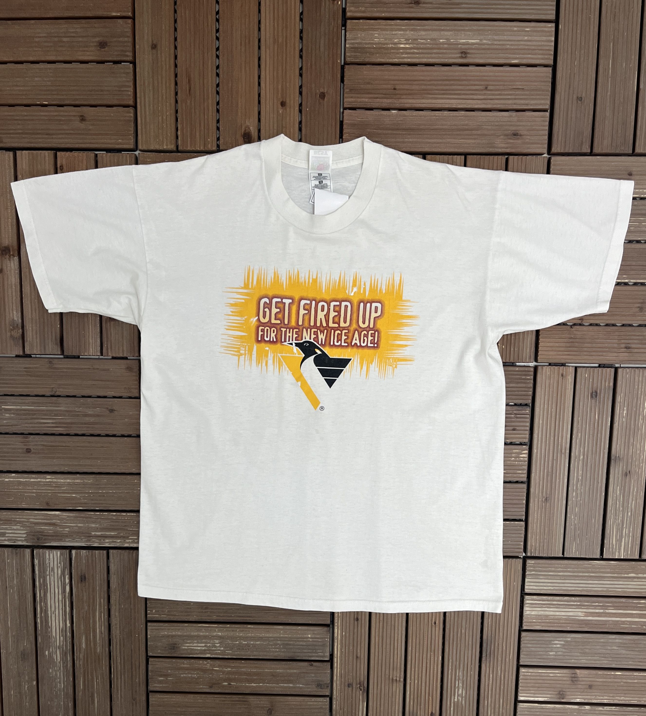 Vintage Pittsburgh Penguins The New Ice Age Vintage T-Shirt Tee Size US XL / EU 56 / 4 - 1 Thumbnail
