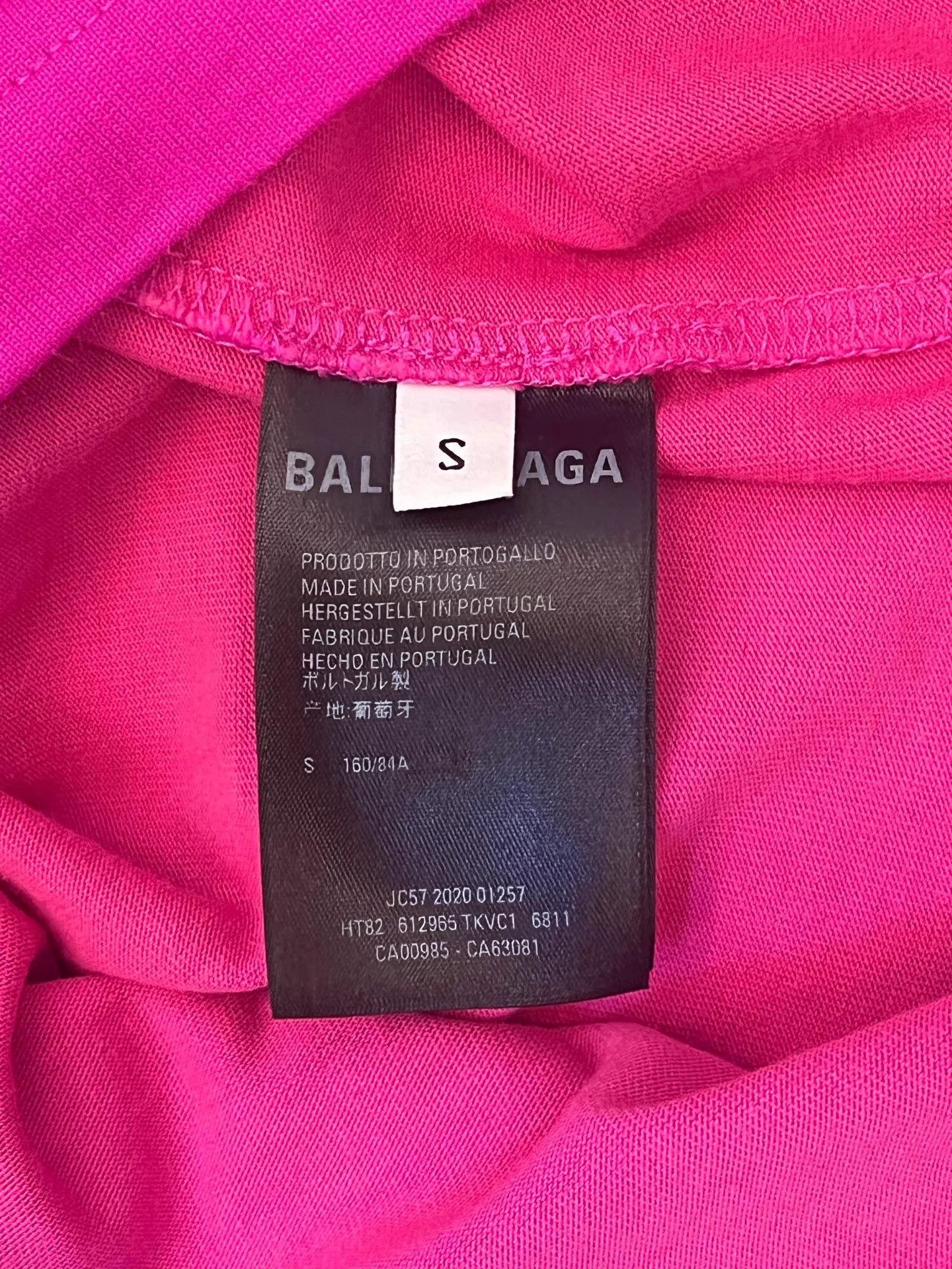 Balenciaga Balenciaga Logo Crewneck Short Sleeve Tee Pink S Size S / US 4 / IT 40 - 4 Thumbnail