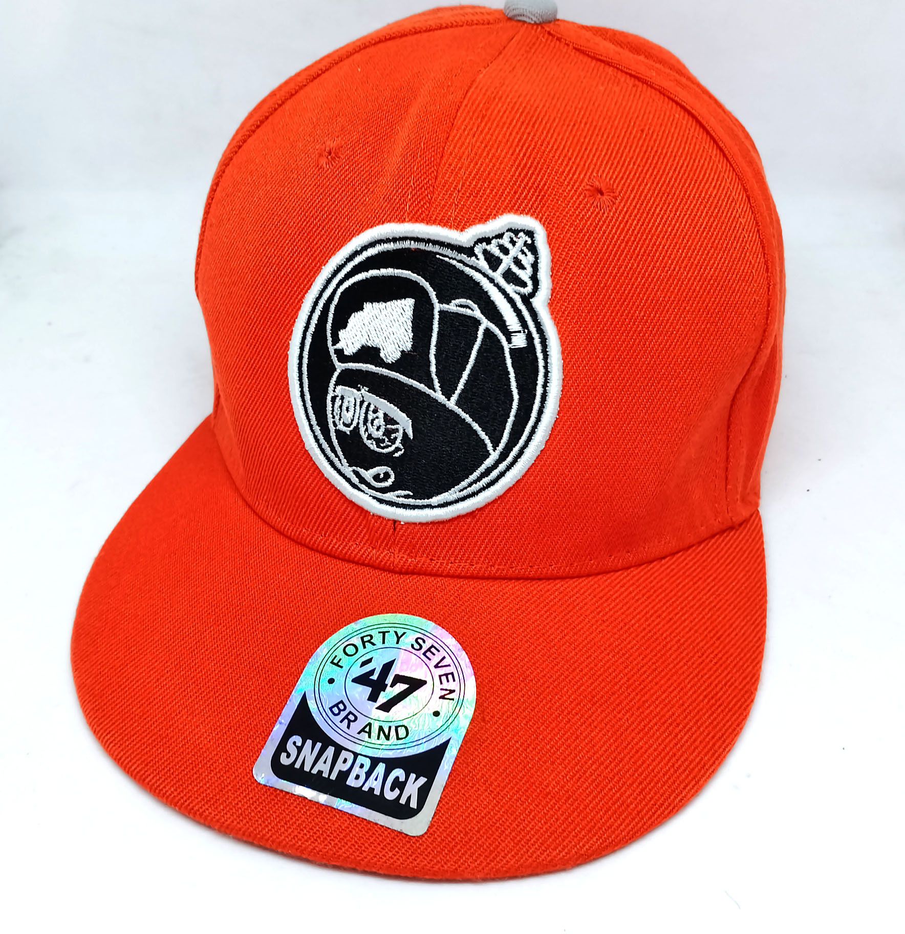 TRUKFIT Trukfit Orange Flat Brim Cap One Size Snapback Hat Size ONE SIZE - 2 Thumbnail