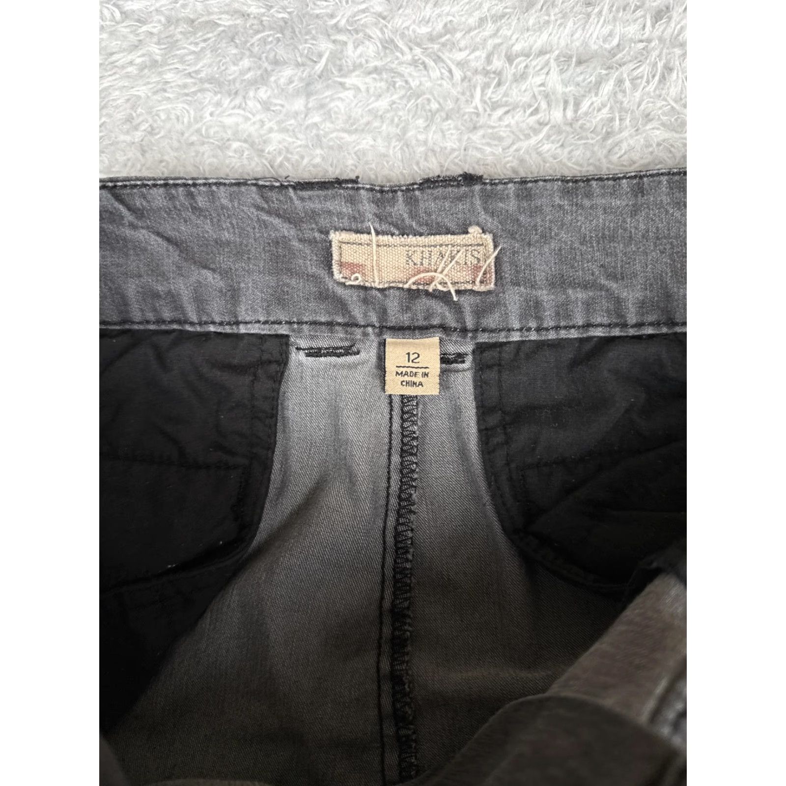 Vintage Khakis Womens Jeans 12 Gray Bootcut Wide Leg Mid Rise Cotton Blend 32x30 Khakis & Co Regular Size 34" / US 12 / IT 48 - 7 Thumbnail