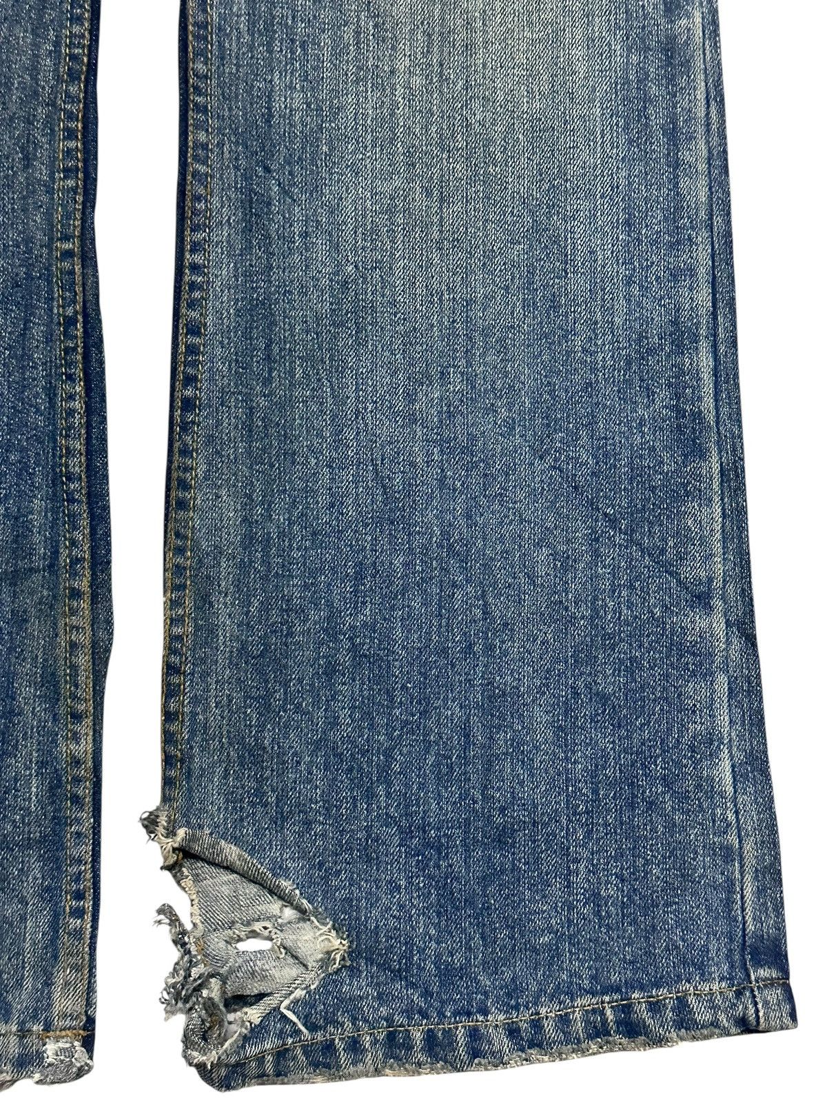 Japanese Brand Nylaus Vintage Distressed With Flare Wideleg Style & Mudwash Size US 31 - 13 Thumbnail