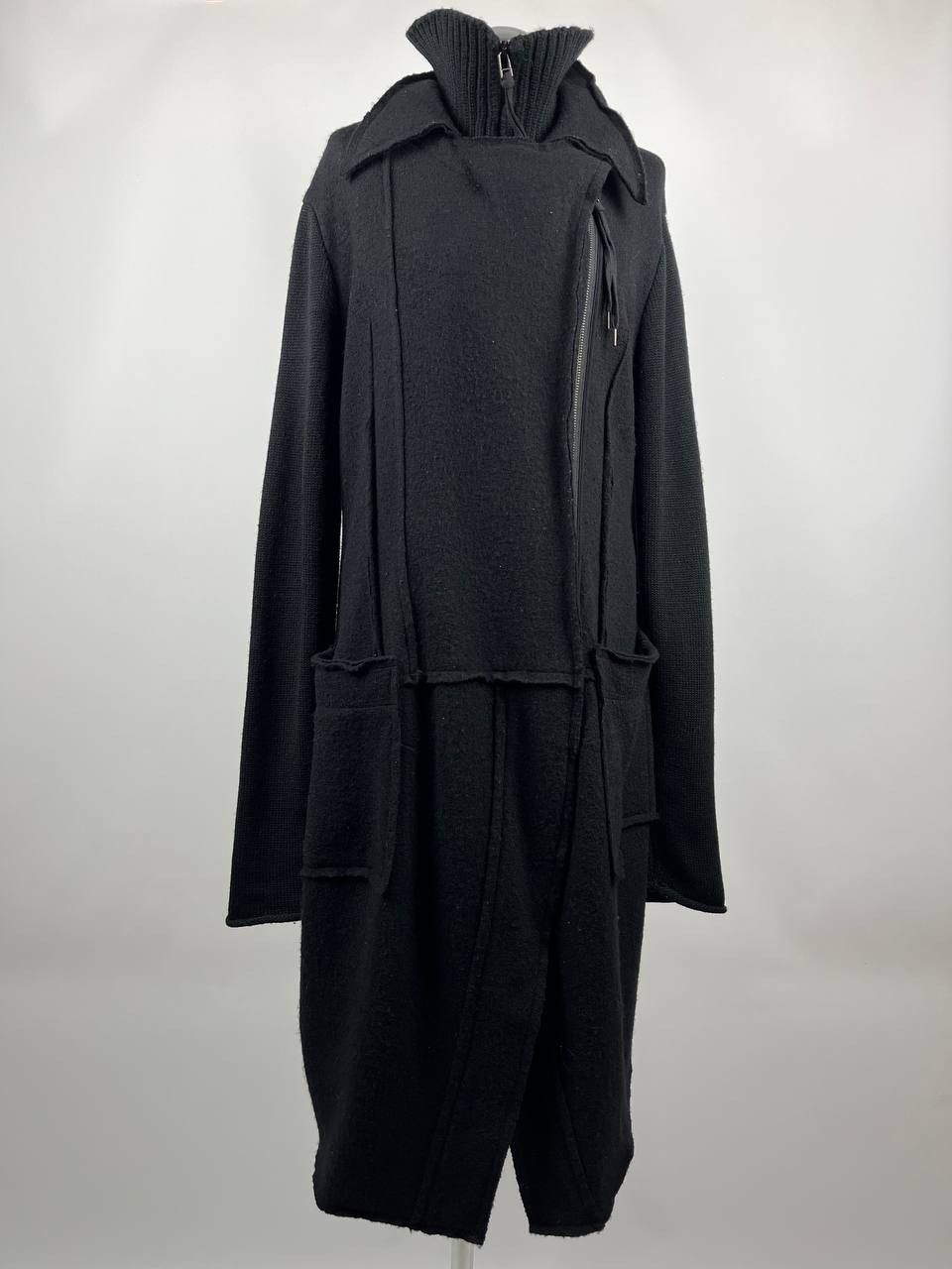 Rundholz Rundholz Black Label 100% Wool Long Zip Coat Jacket Women's Size M / US 6-8 / IT 42-44 - 2 Thumbnail