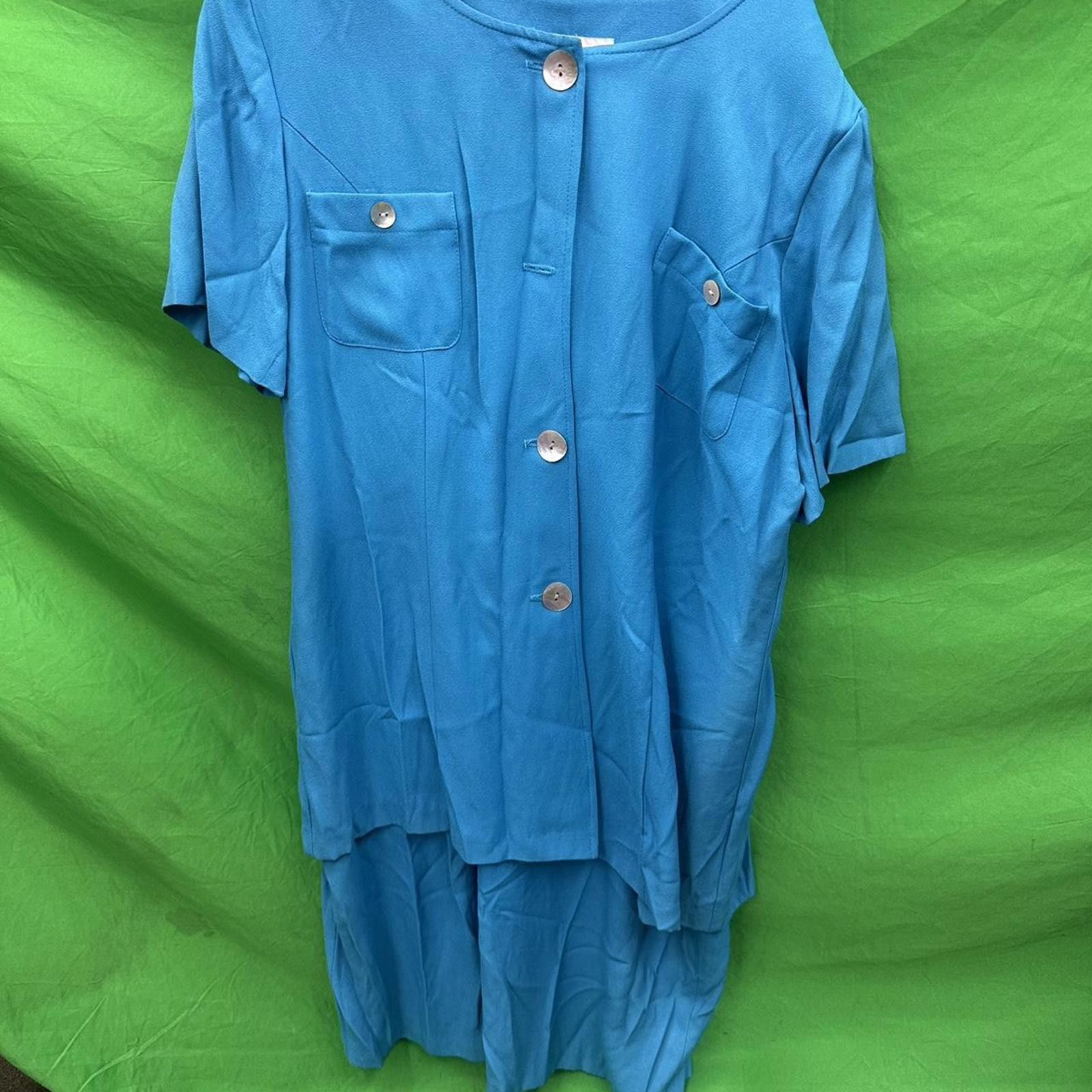Other Blue vintage dress large Size L / US 10 / IT 46 - 1 Thumbnail
