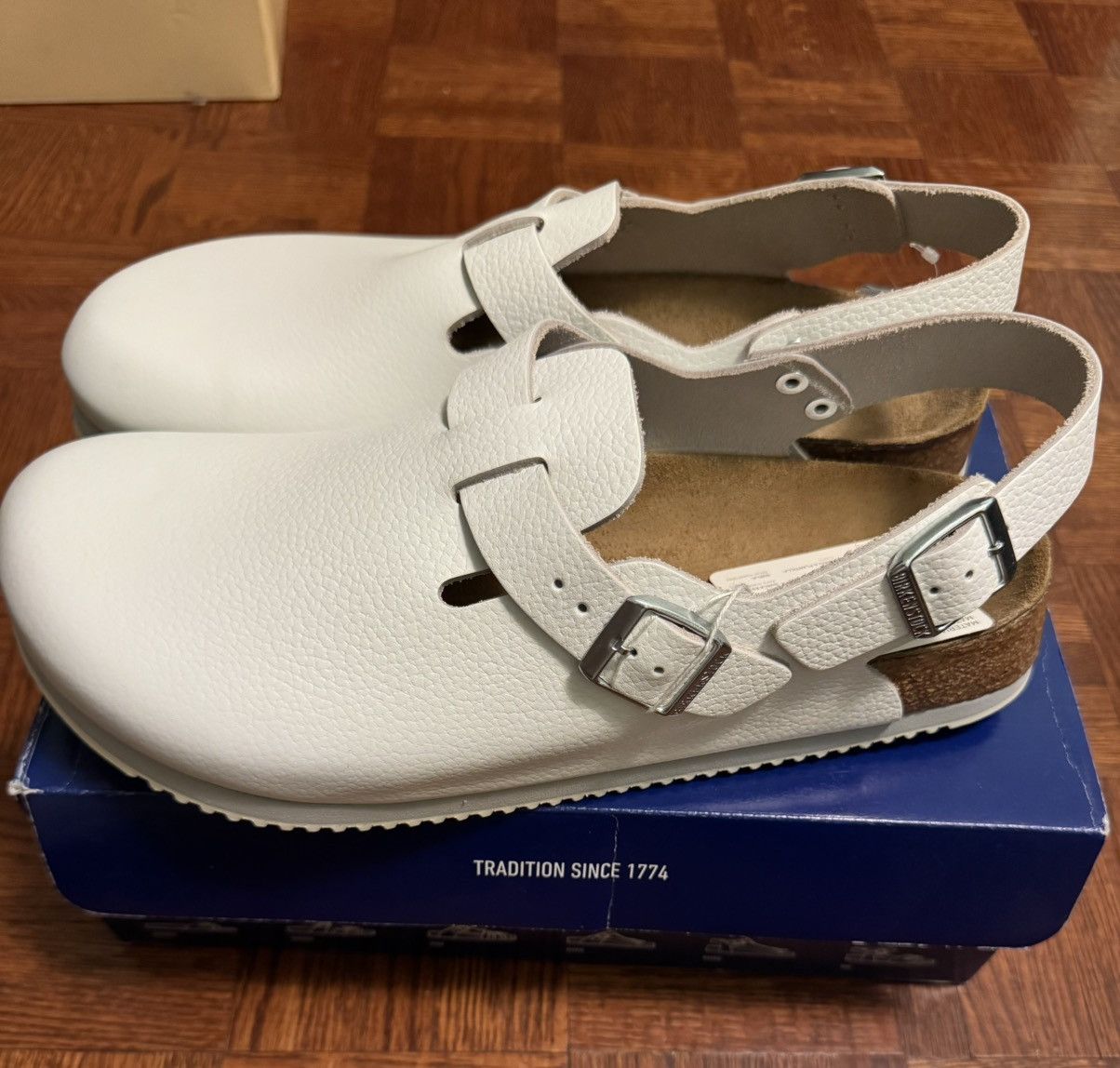 Birkenstock Birkenstock Tokio Super Grip Leather Mules Size US 11 / EU 44 - 2 Thumbnail